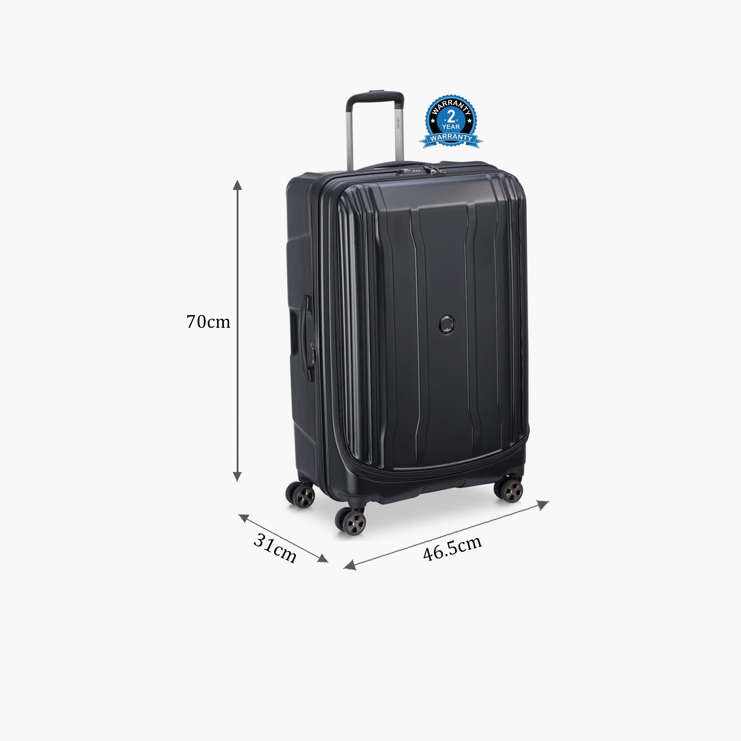Delsey Paris Cruise 2.0 70 CM Medium Checkin Polycarbonate with ABS Hard Sided 4-Wheeler Spinner Trolley Bag with TSA Lock-travel-luggagesandbags-luggage-image-2