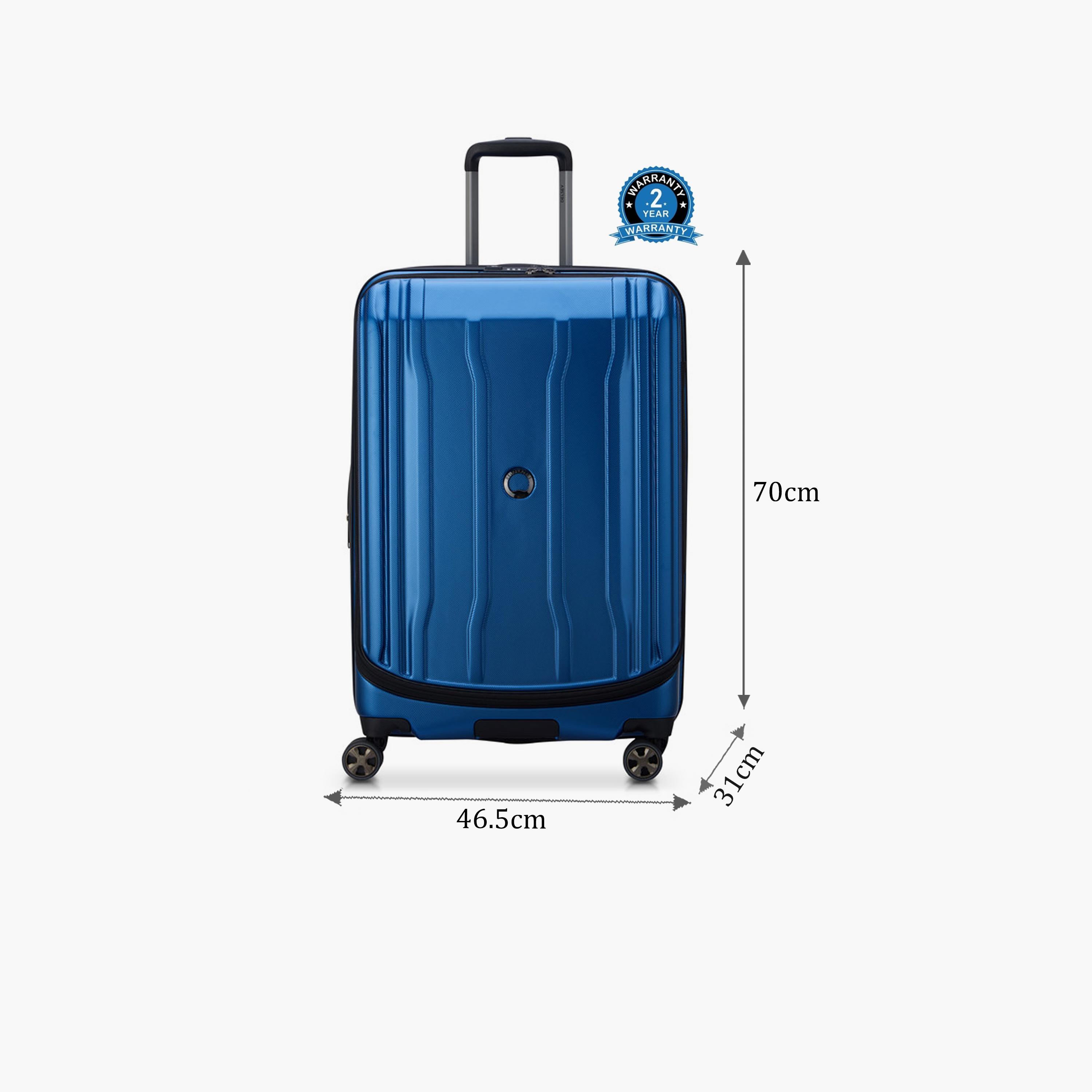 Delsey Paris Cruise 2.0 70 CM Medium Checkin Polycarbonate with ABS Hard Sided 4-Wheeler Spinner Trolley Bag with TSA Lock-travel-luggagesandbags-luggage-image-2