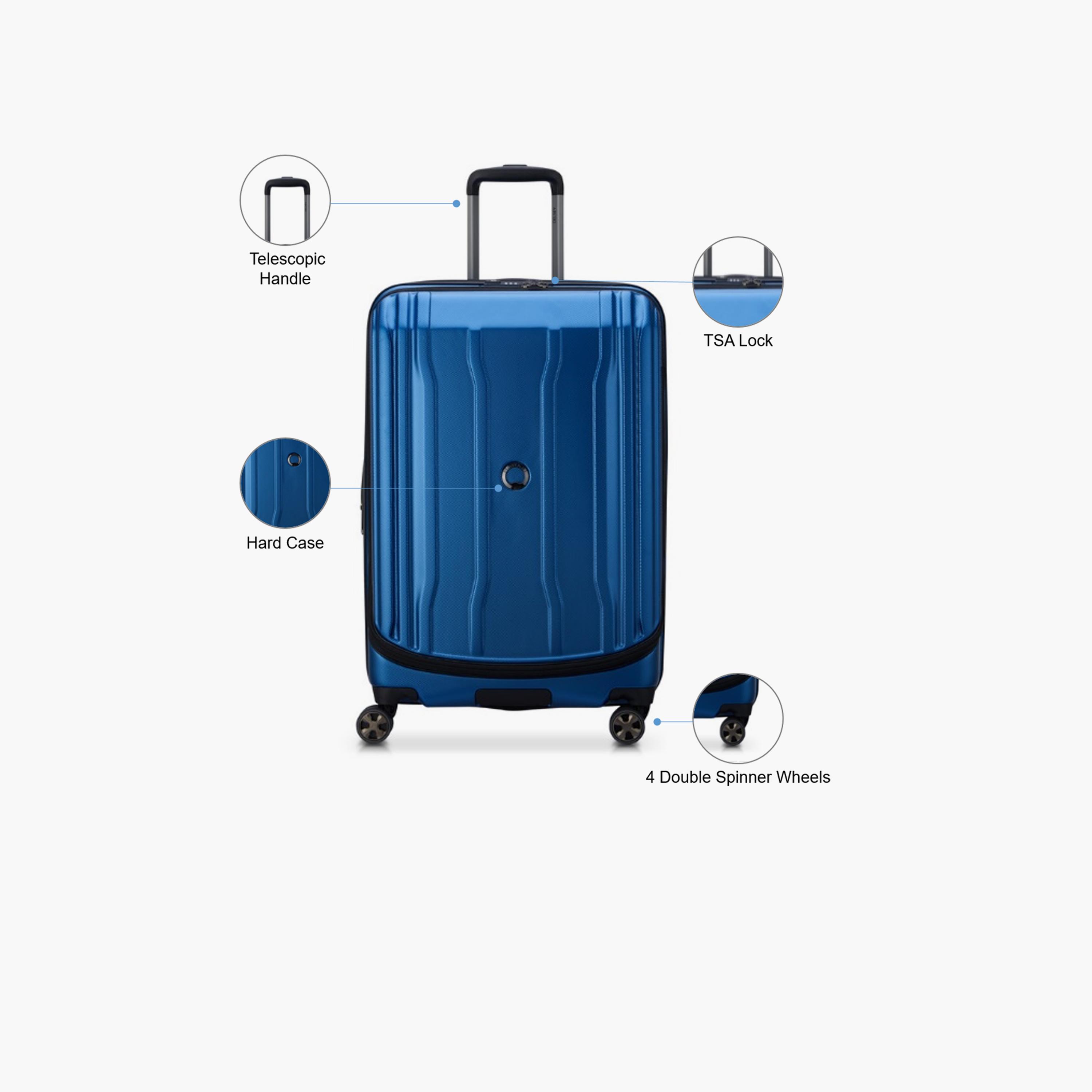 Delsey Paris Cruise 2.0 70 CM Medium Checkin Polycarbonate with ABS Hard Sided 4-Wheeler Spinner Trolley Bag with TSA Lock-travel-luggagesandbags-luggage-image-3