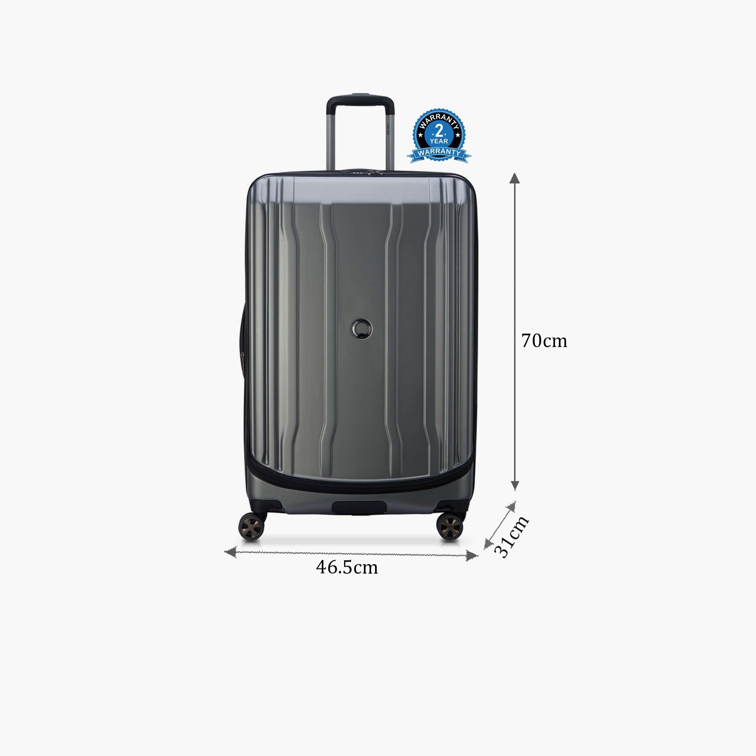 Delsey Paris Cruise 2.0 70 CM Medium Checkin Polycarbonate with ABS Hard Sided 4-Wheeler Spinner Trolley Bag with TSA Lock-travel-luggagesandbags-luggage-image-2