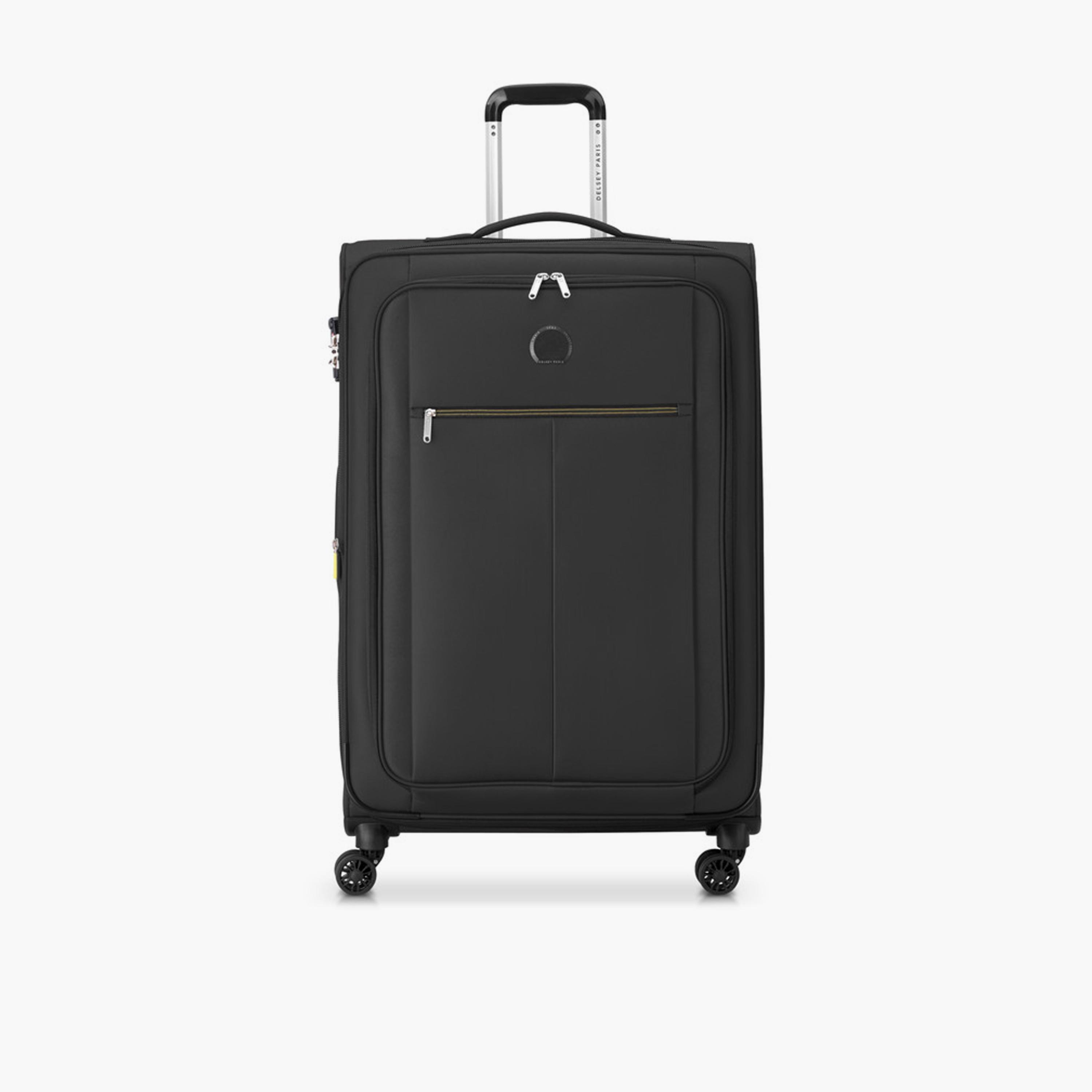 Delsey Paris Pin Up 6 79 CM Large Checkin Polyester Soft Sided 4-Wheeler Spinner Trolley Bag with TSA Lock-travel-luggagesandbags-luggage-image-1