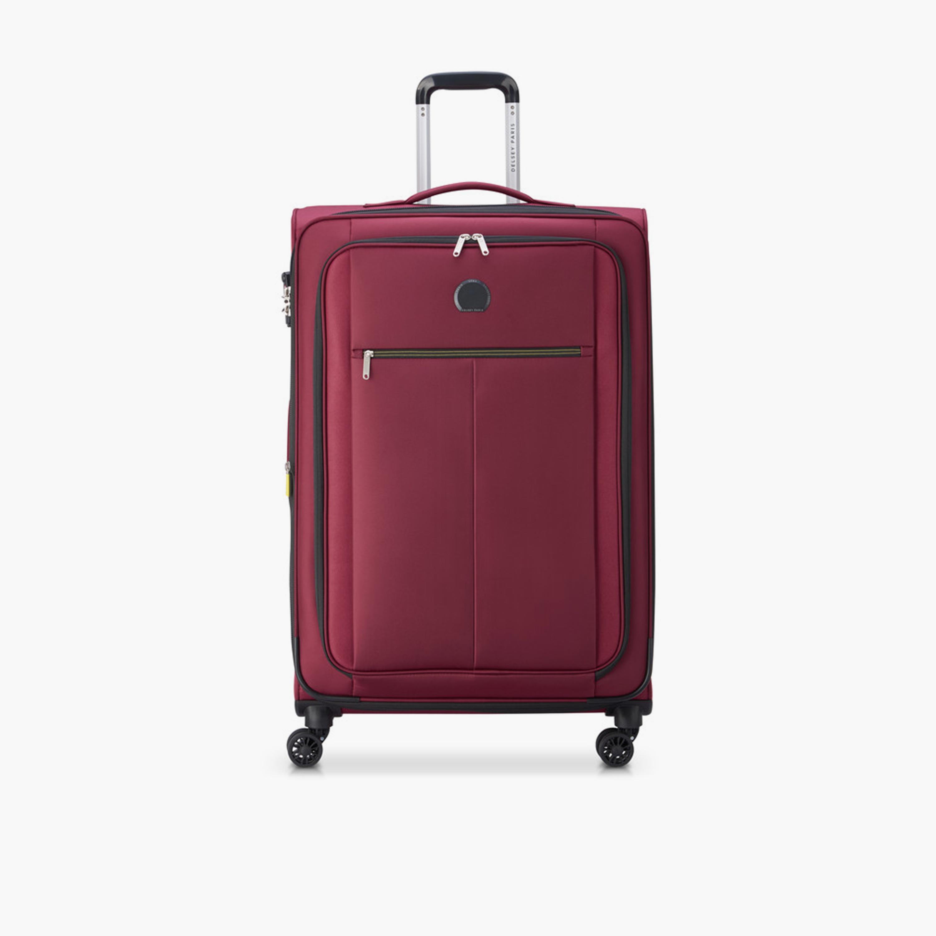Delsey Paris Pin Up 6 79 CM Large Checkin Polyester Soft Sided 4-Wheeler Spinner Trolley Bag with TSA Lock-travel-luggagesandbags-luggage-image-1