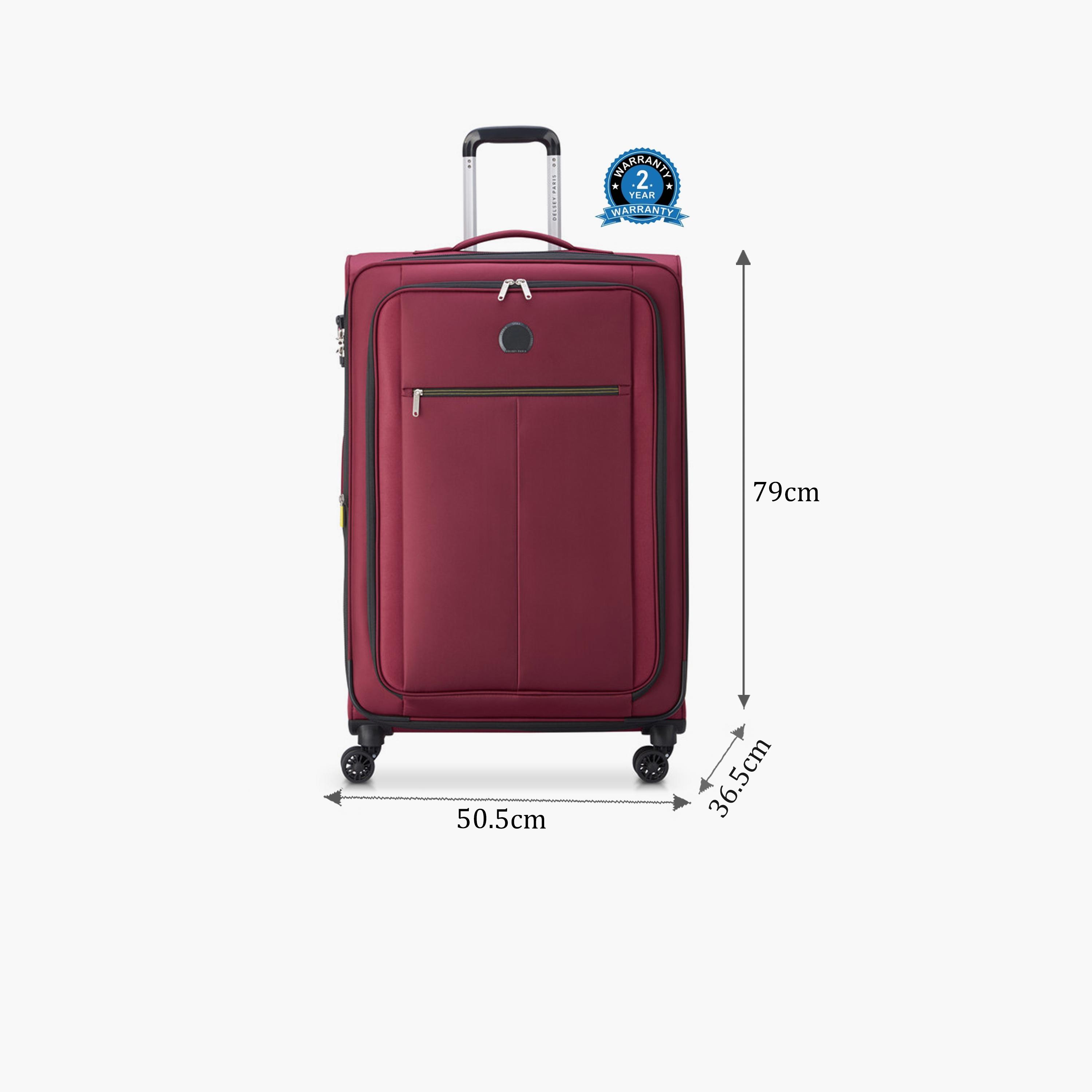 Delsey Paris Pin Up 6 79 CM Large Checkin Polyester Soft Sided 4-Wheeler Spinner Trolley Bag with TSA Lock-travel-luggagesandbags-luggage-image-2