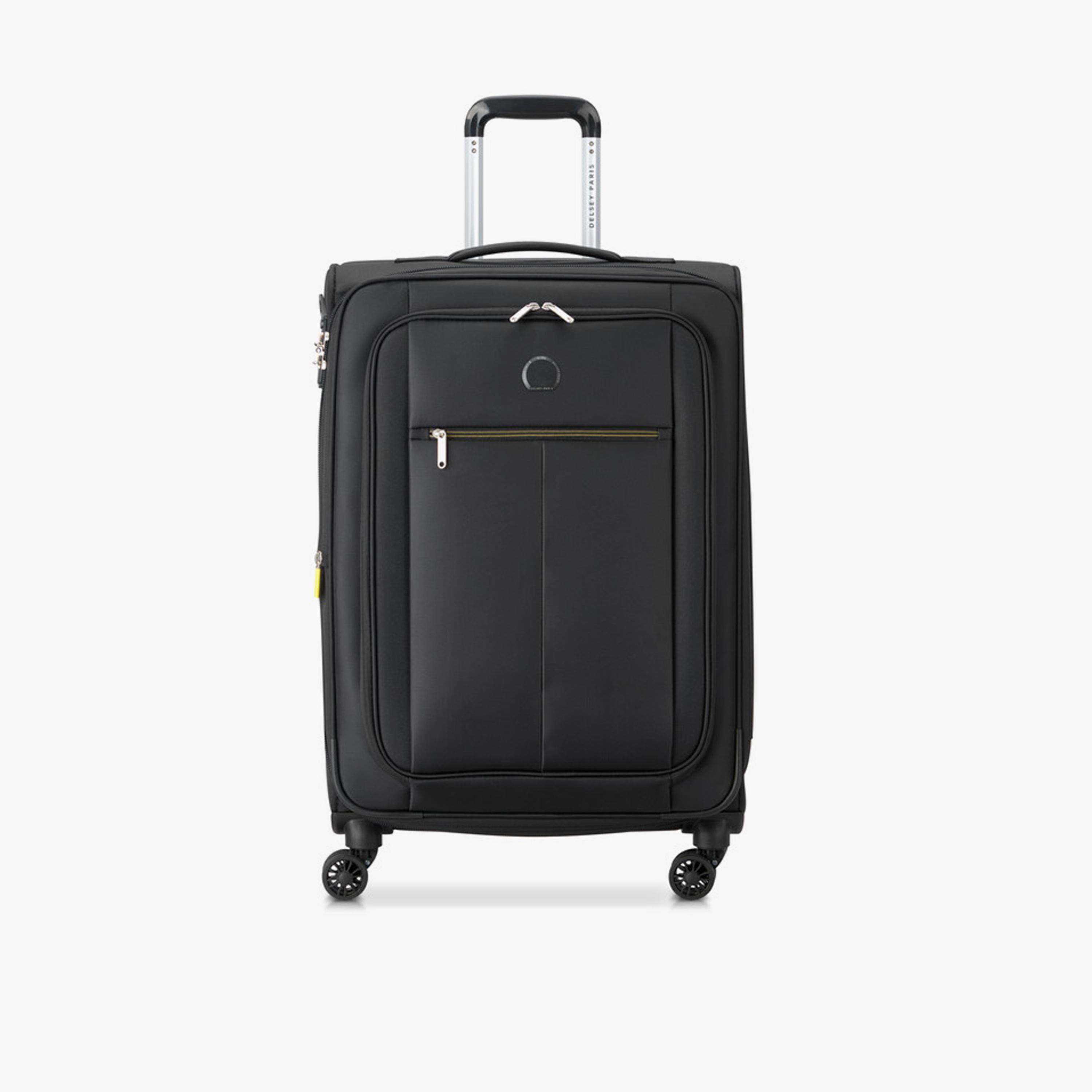 Delsey Paris Pin Up 6 69 CM Medium Checkin Polyester Soft Sided 4-Wheeler Spinner Trolley Bag with TSA Lock-travel-luggagesandbags-luggage-image-1
