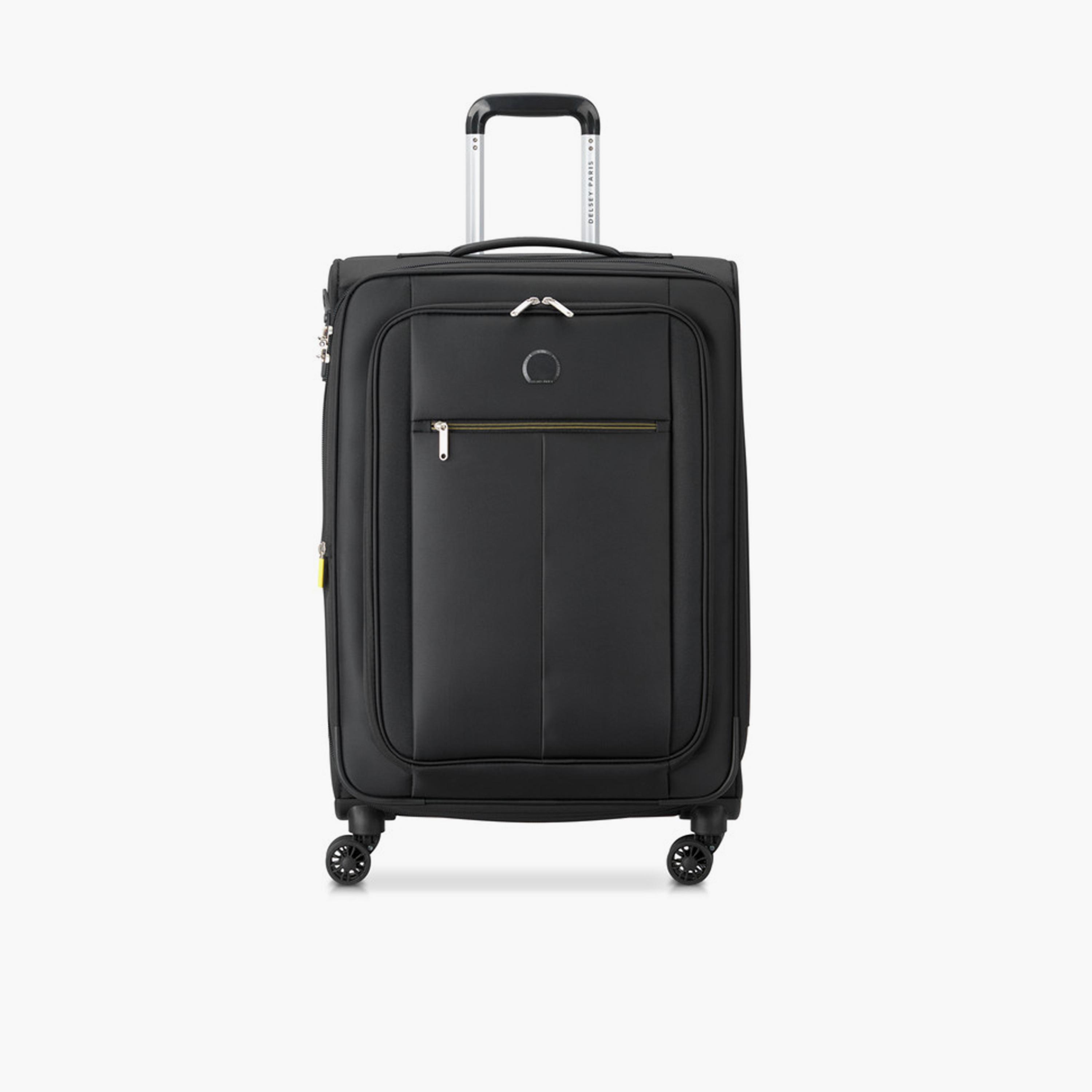 Delsey Paris Pin Up 6 56 CM Small Cabin Polyester Soft Sided 4-Wheeler Spinner Trolley Bag with TSA Lock-travel-luggagesandbags-luggage-image-1