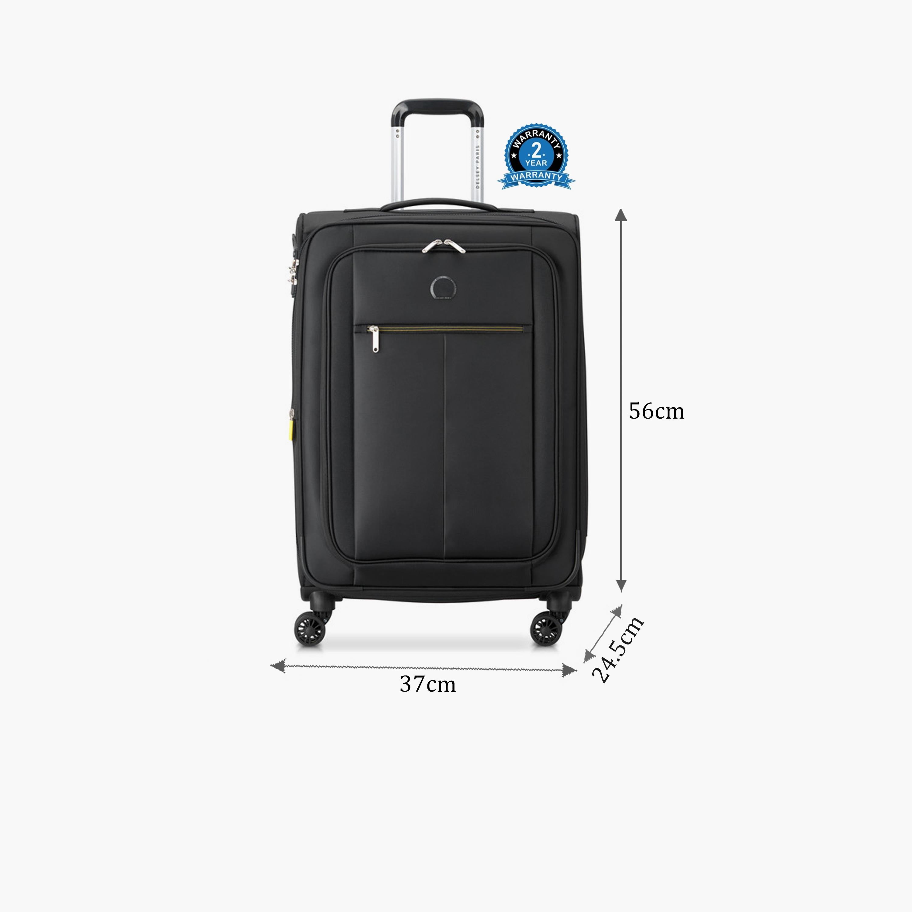 Delsey Paris Pin Up 6 56 CM Small Cabin Polyester Soft Sided 4-Wheeler Spinner Trolley Bag with TSA Lock-travel-luggagesandbags-luggage-image-2