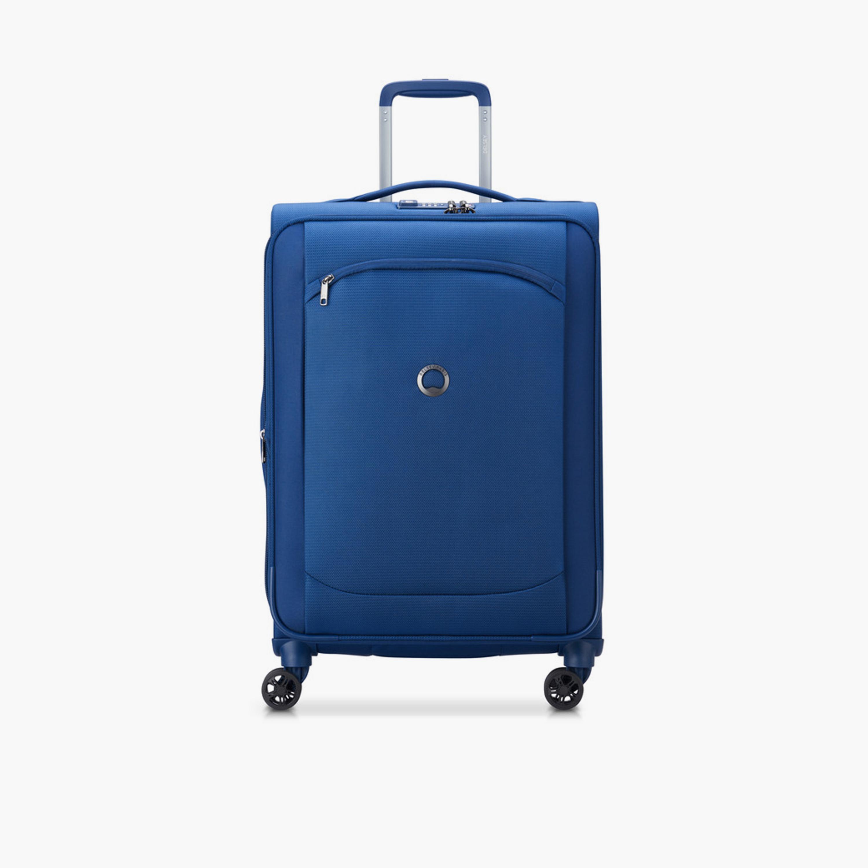 Delsey Paris Monmartre Air 2.0 68 CM Medium Checkin Polyester Soft Sided 4-Wheeler Spinner Trolley Bag with TSA Lock-travel-luggagesandbags-luggage-image-1
