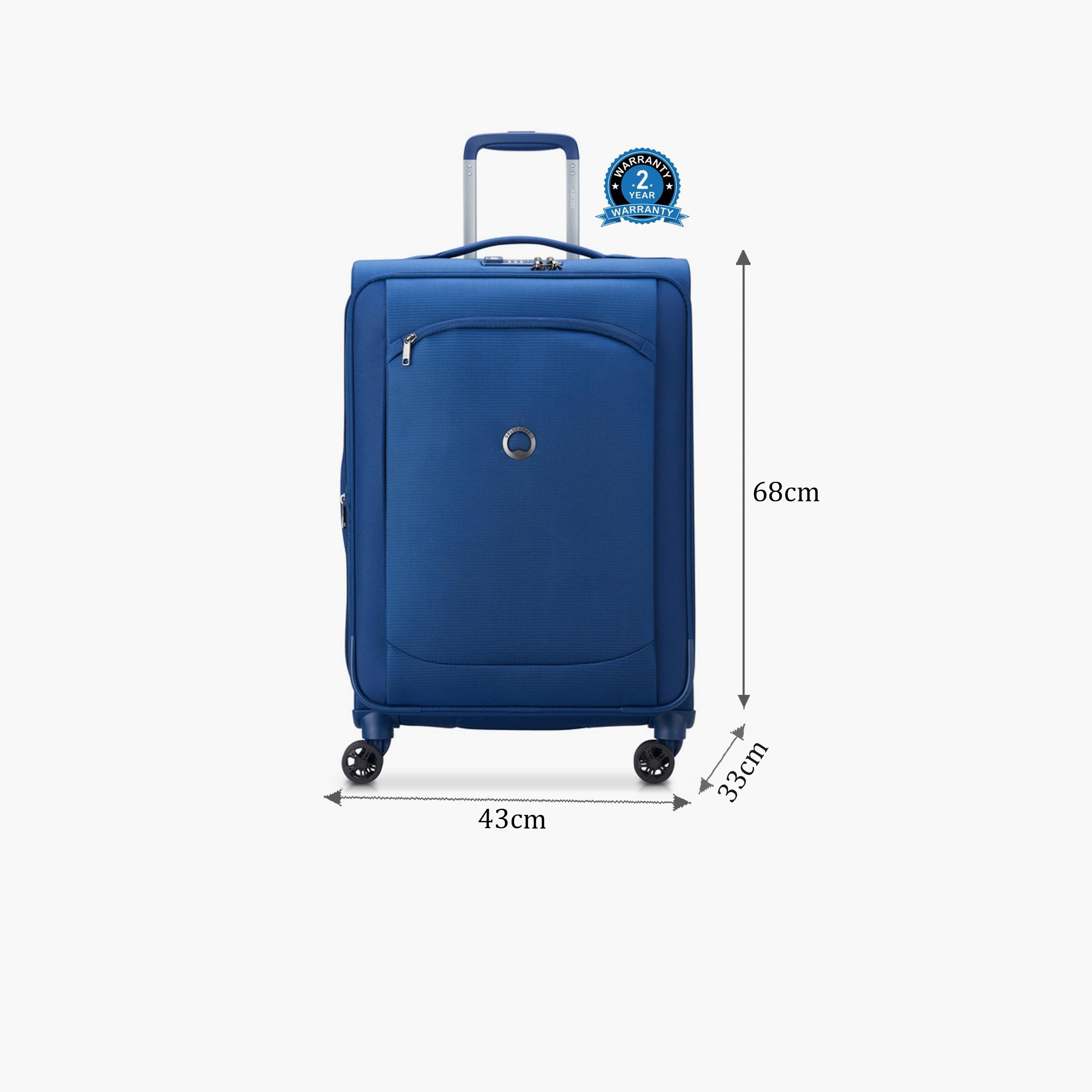 Delsey Paris Monmartre Air 2.0 68 CM Medium Checkin Polyester Soft Sided 4-Wheeler Spinner Trolley Bag with TSA Lock-travel-luggagesandbags-luggage-image-2