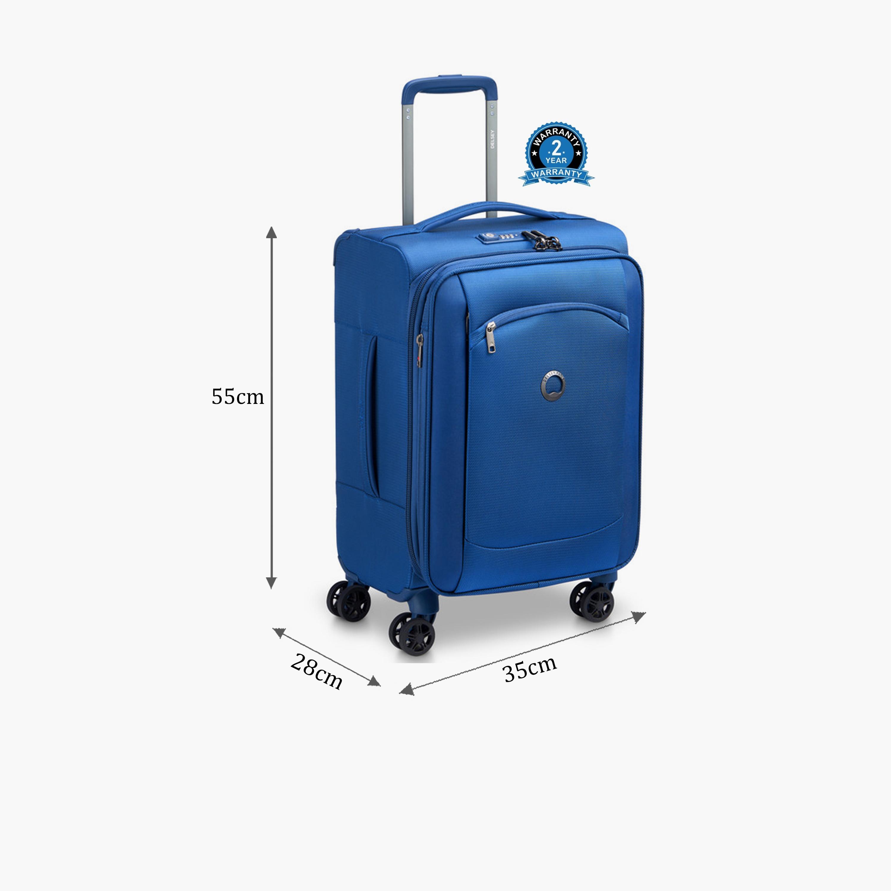 Delsey Paris Monmartre Air 2.0 55 CM Small Cabin Polyester Soft Sided 4-Wheeler Spinner Trolley Bag with TSA Lock-travel-luggagesandbags-luggage-image-2