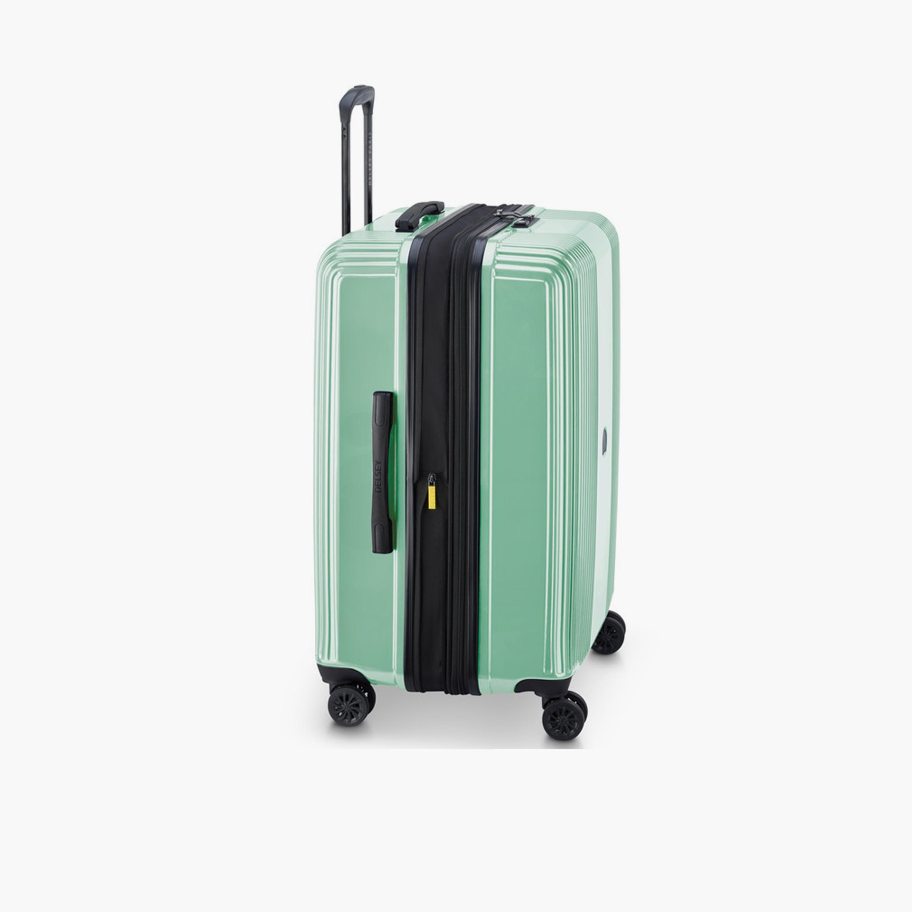 Delsey Paris Ophelie 70 CM Medium Checkin Polycarbonate with ABS Hard Sided 4-Wheeler Spinner Trolley Bag with TSA Lock-travel-luggagesandbags-luggage-image-5