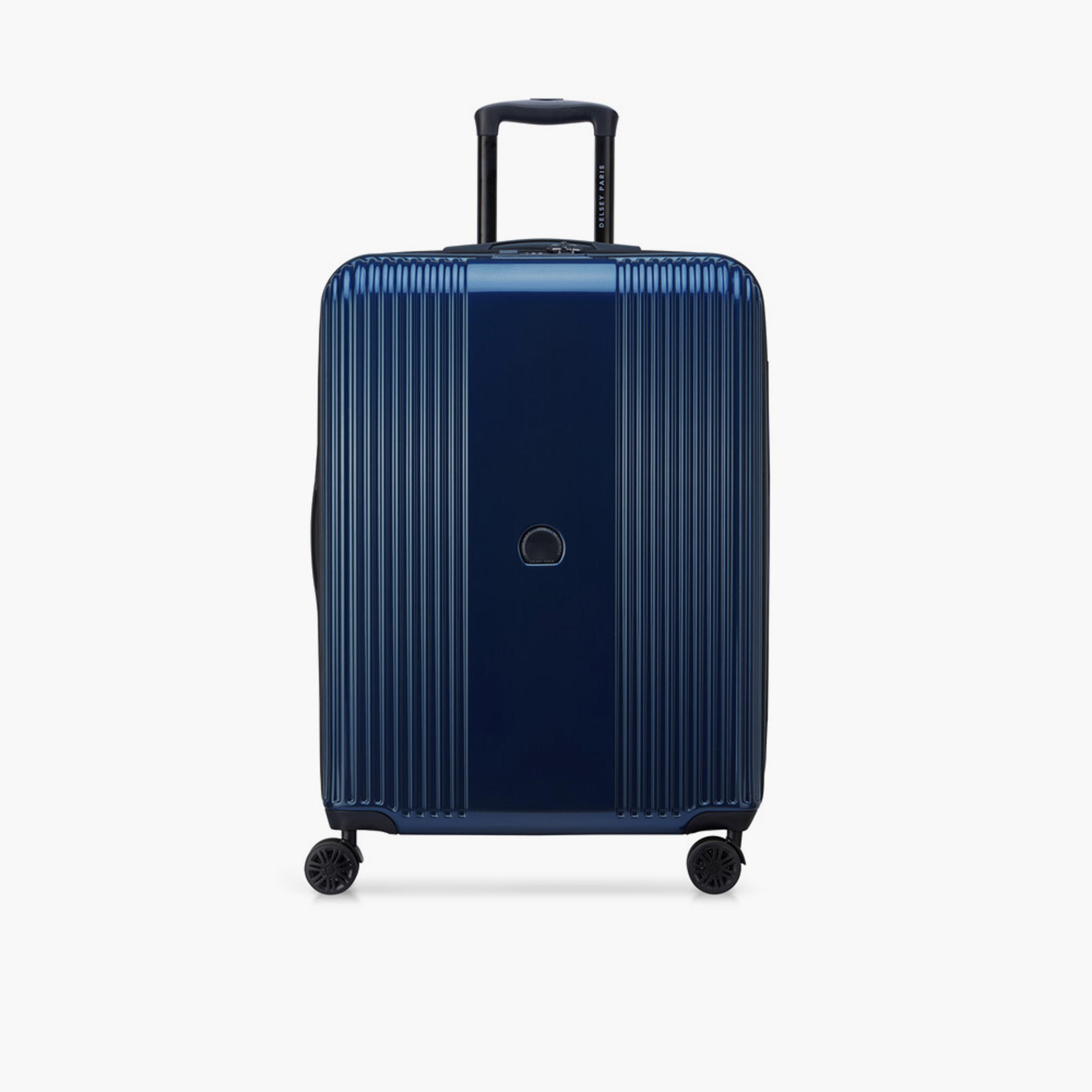 Delsey Paris Ophelie 70 CM Medium Checkin Polycarbonate with ABS Hard Sided 4-Wheeler Spinner Trolley Bag with TSA Lock-travel-luggagesandbags-luggage-image-1