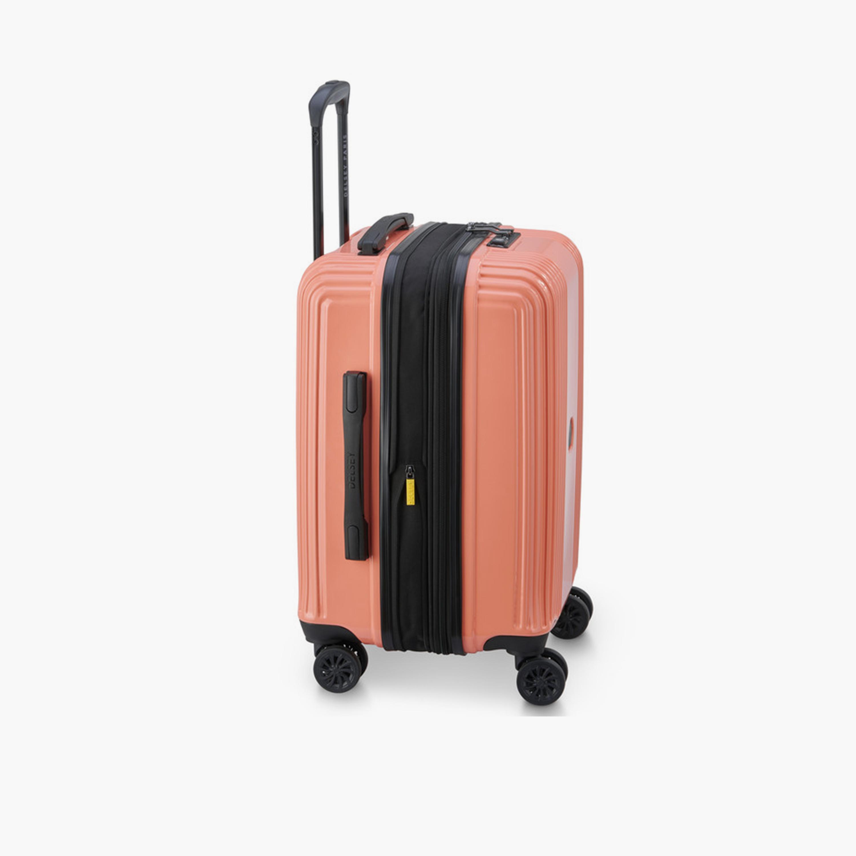 Delsey Paris Ophelie 55 CM Small Cabin Polycarbonate with ABS Hard Sided 4-Wheeler Spinner Trolley Bag with TSA Lock-travel-luggagesandbags-luggage-image-5