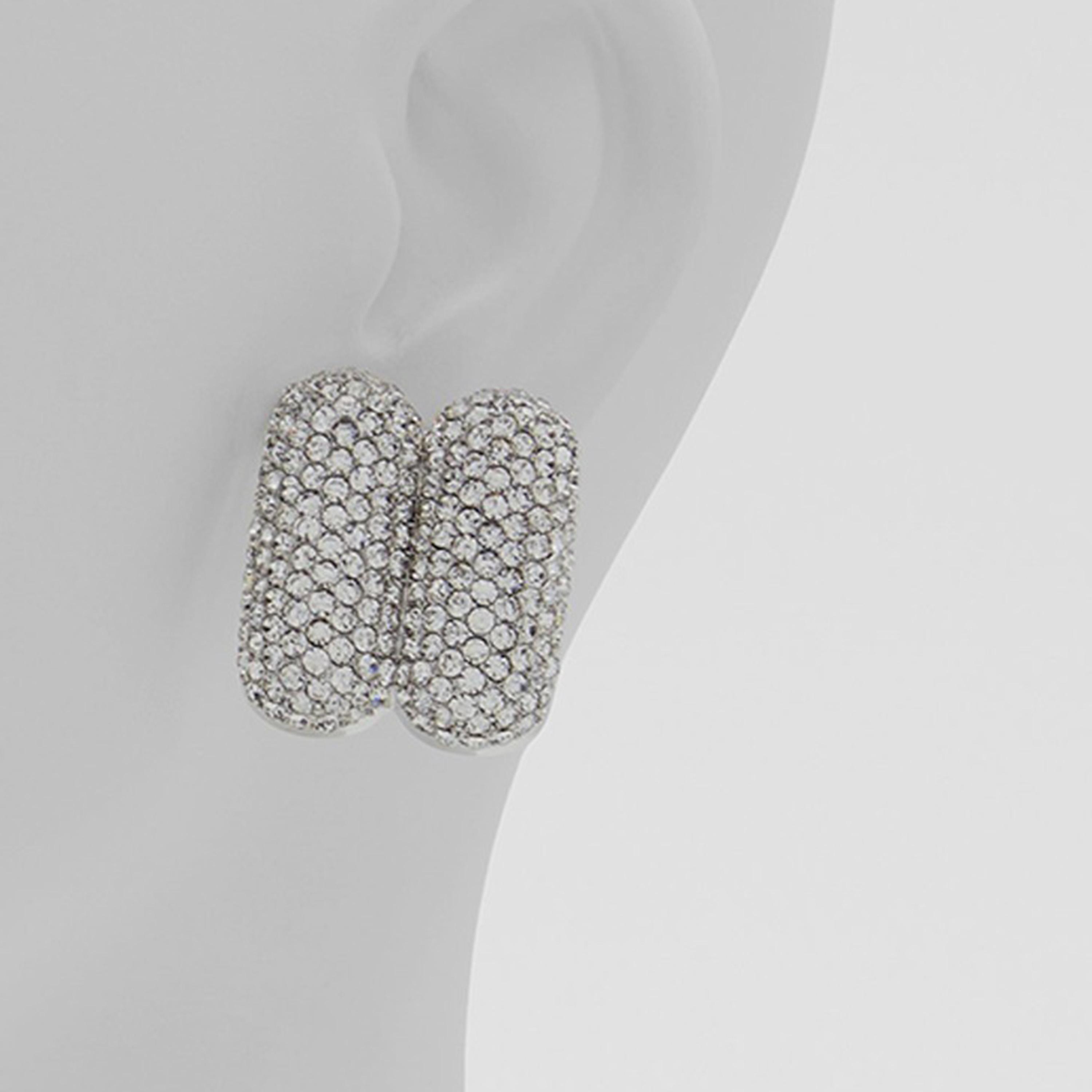 ألدو أقراط نسائية معدنية مرصعة بالفضة | 23GLITZER-women-watchesandjewellery-jewellery-earrings-image-2