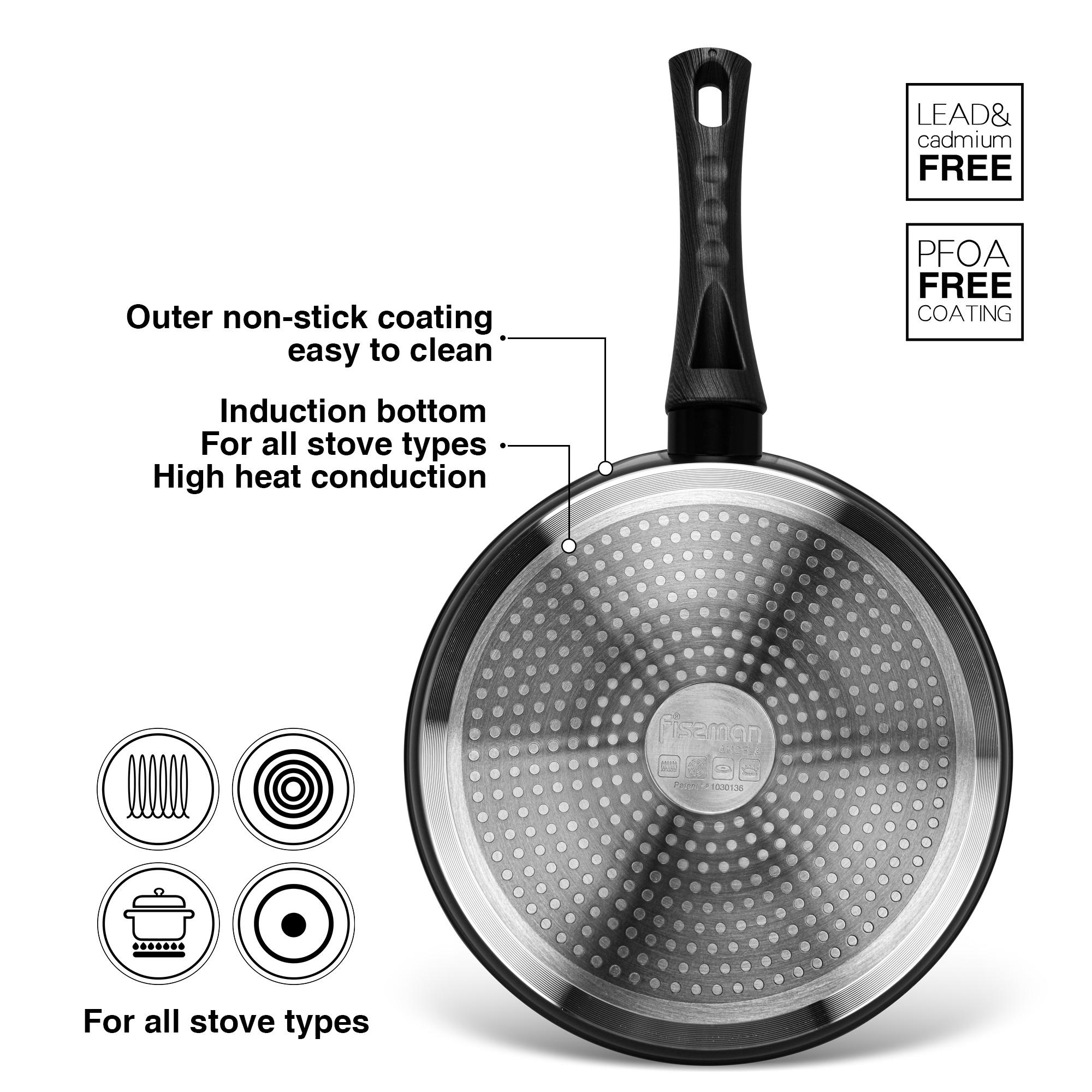 Fissman Angela Aluminium Non-Stick Crepe Pan - 24 cms-household-kitchen-cookware-potsandpans-image-5