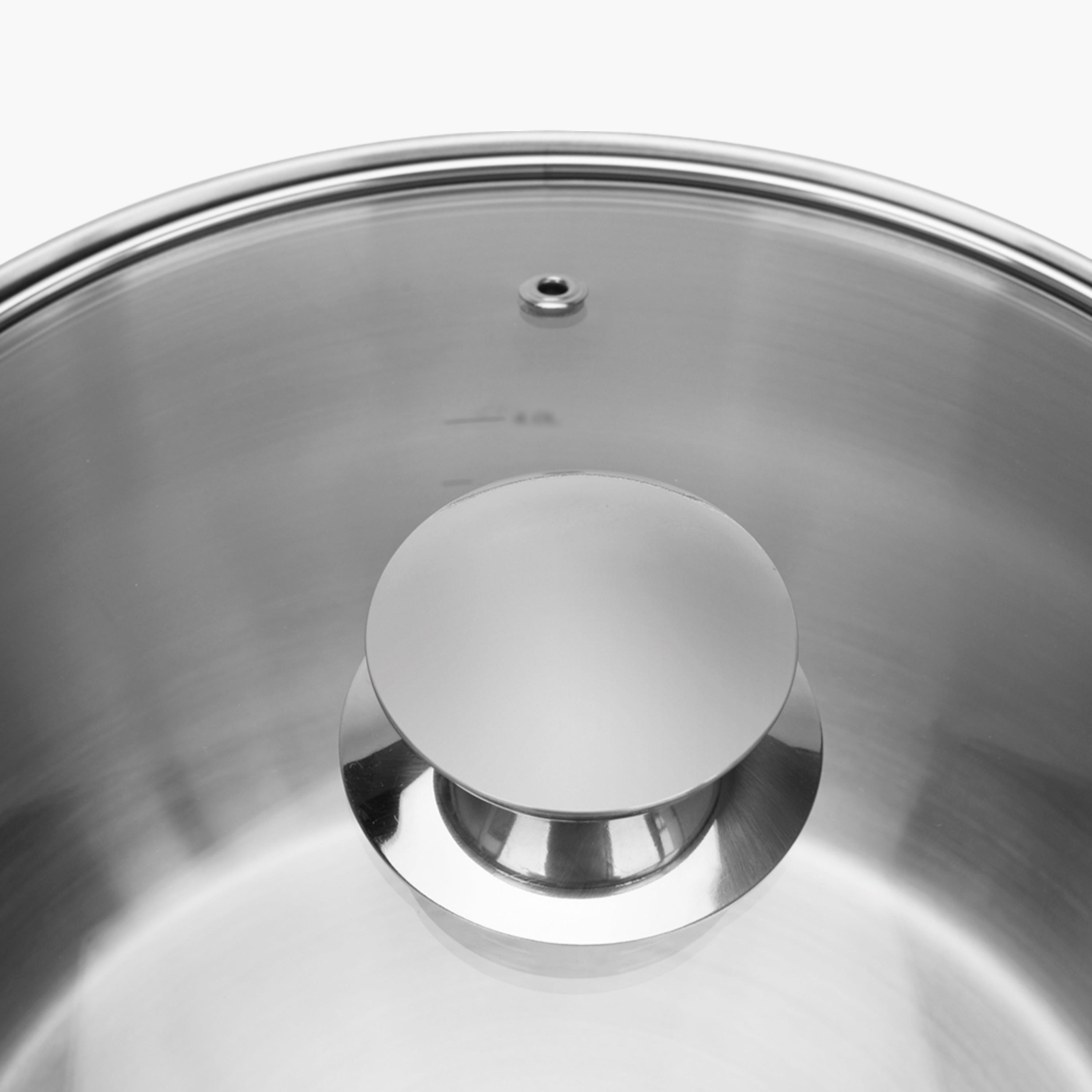 Felina Stainless Steel Stockpot with Glass Lid - 3.9 L-household-kitchen-cookware-potsandpans-image-2
