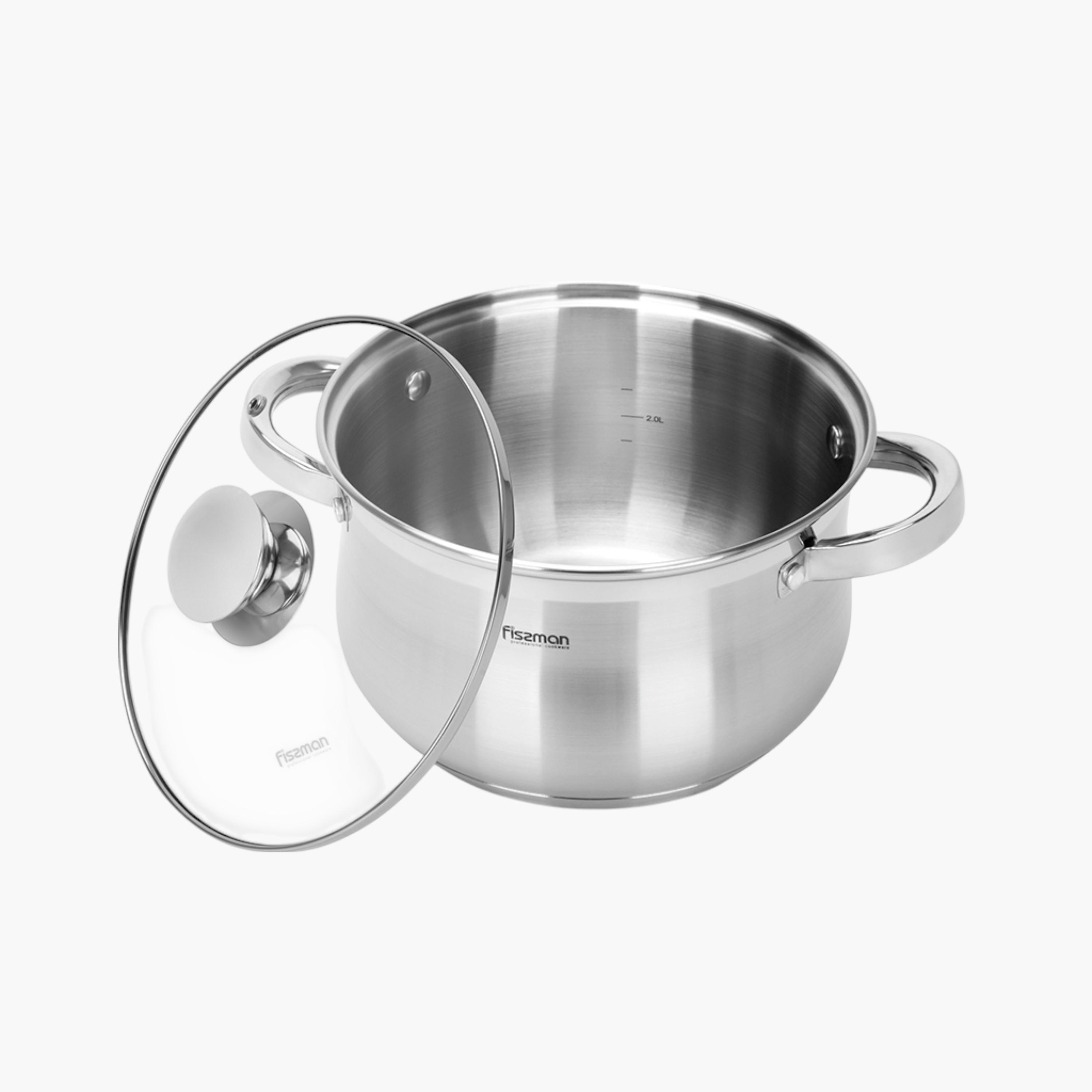 Felina Stainless Steel Stockpot with Glass Lid - 3.9 L-household-kitchen-cookware-potsandpans-image-6
