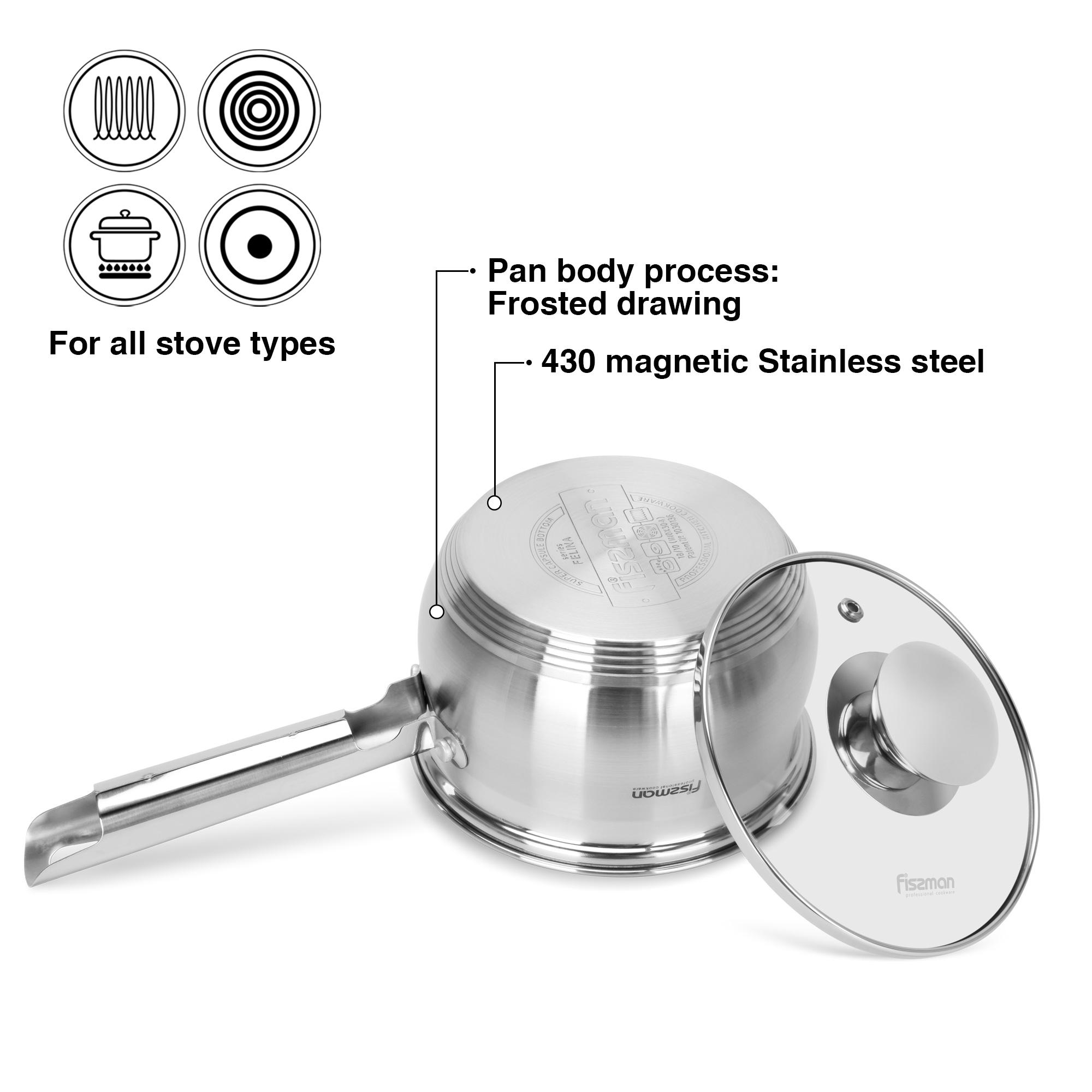 Felina Stainless Steel Saucepan with Lid - 1.1 L-household-kitchen-cookware-potsandpans-image-3