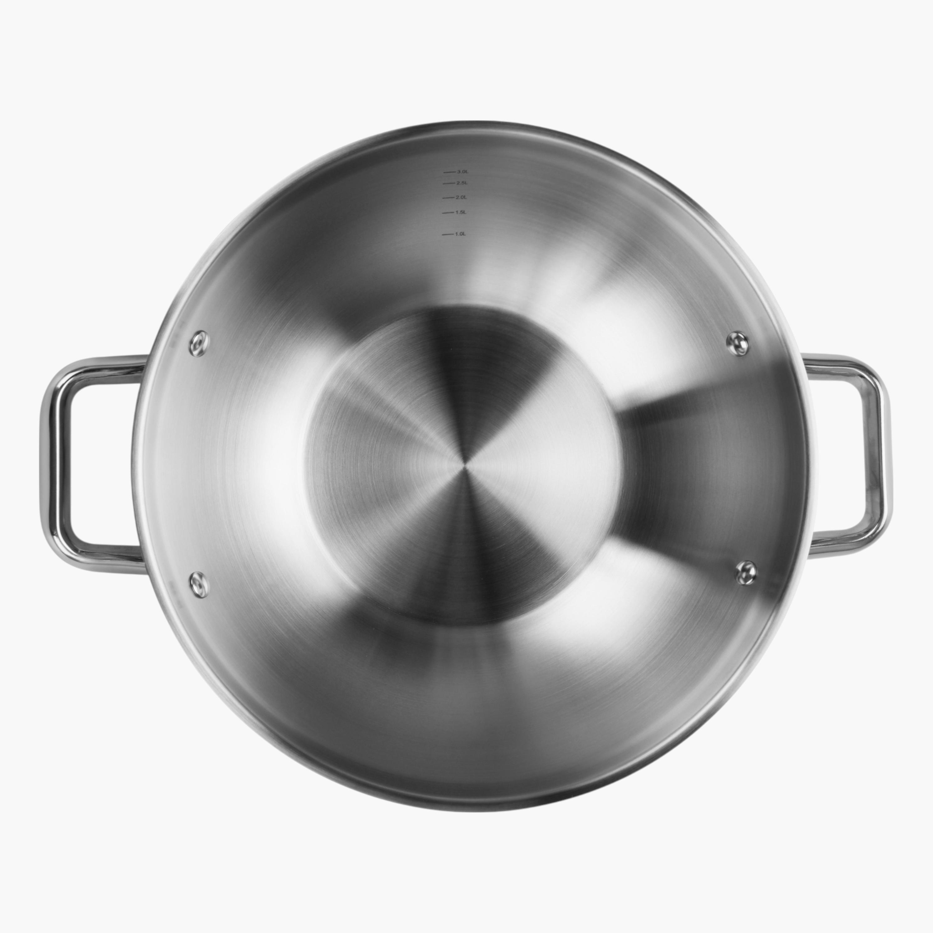 مقلاة ووك ستانليس ستيل مع غطاء زجاجي فيرو من فيسمان - 5 لتر-household-kitchen-cookware-potsandpans-image-6