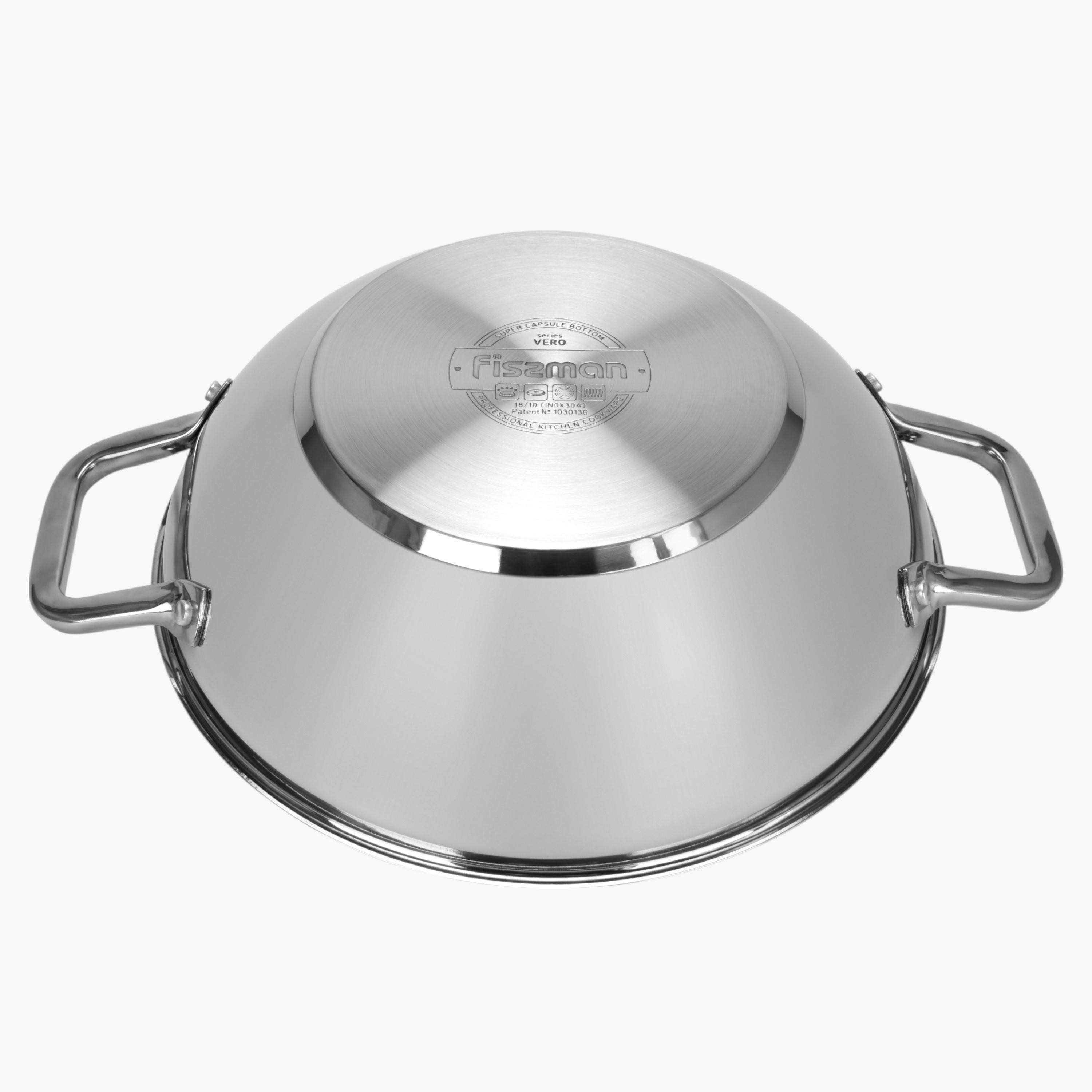 مقلاة ووك ستانليس ستيل مع غطاء زجاجي فيرو من فيسمان - 5 لتر-household-kitchen-cookware-potsandpans-image-7