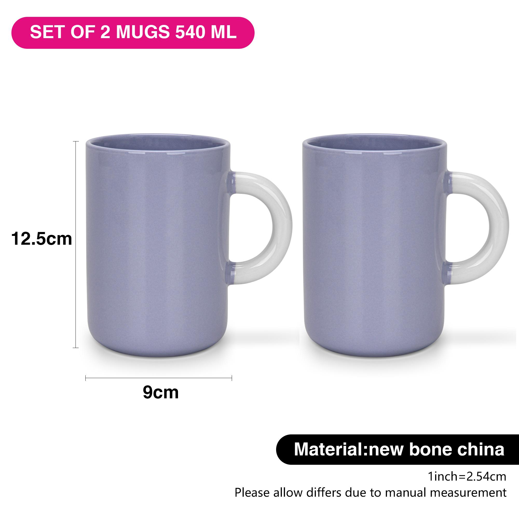 Solid 2-Piece New Bone China Mug Set - 540 ml-household-dining-teaandcoffee-teaandcoffeesets-image-3