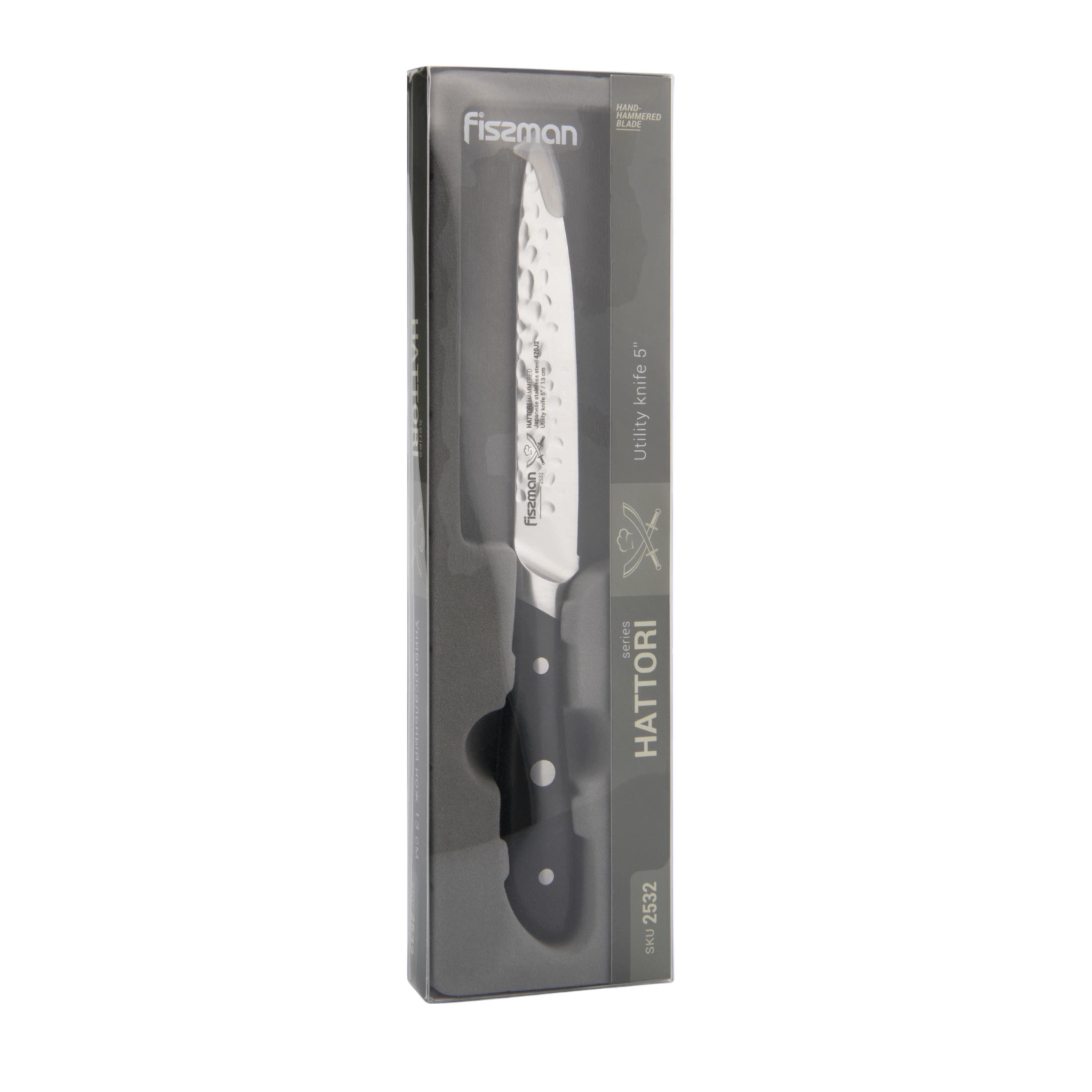 Hattori 5-inch Hammered Steel Utility Knife-household-kitchen-kitchentoolsandutensils-knives-image-7
