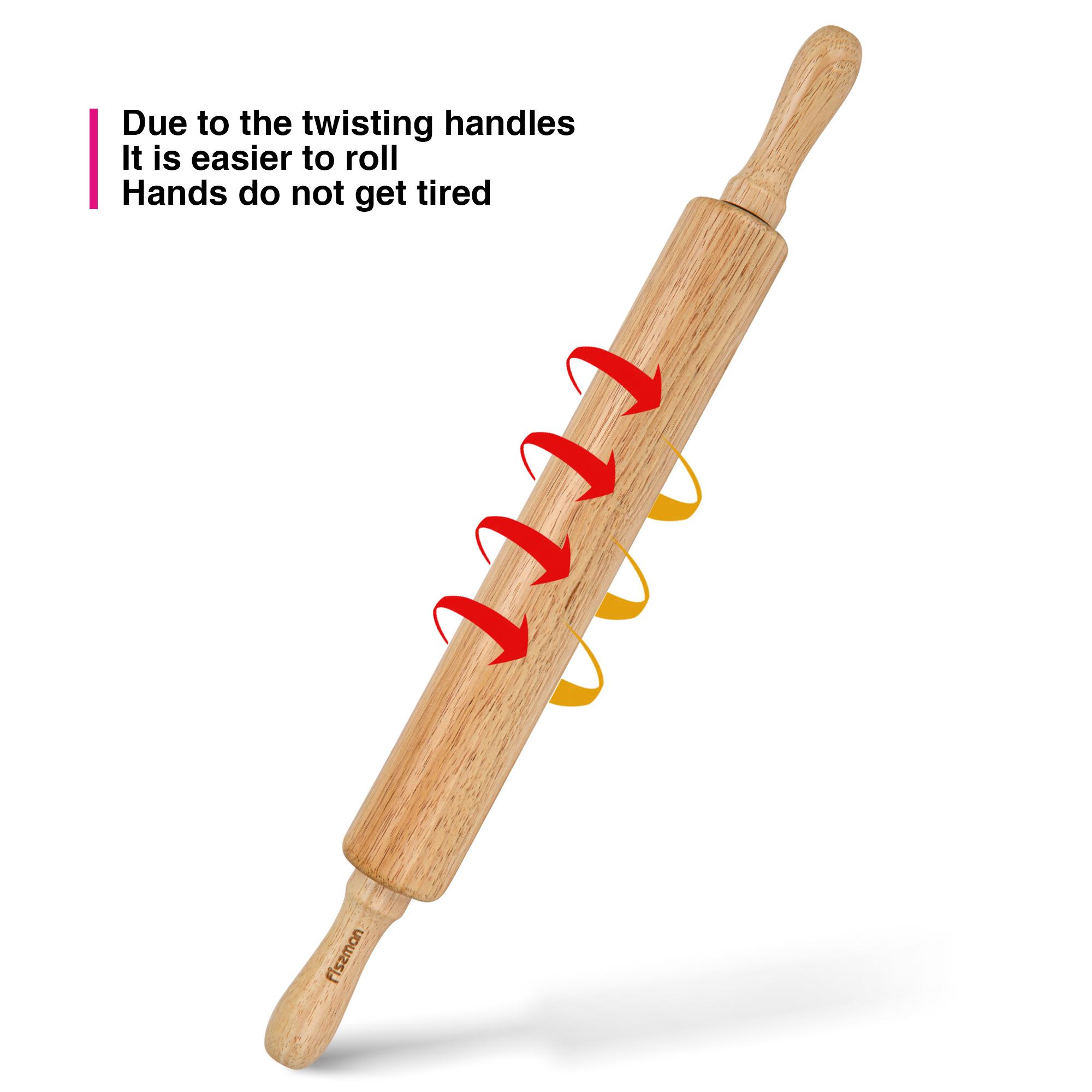 Wooden Rolling Pin with Stand-household-kitchen-kitchentoolsandutensils-foodpreparationtools-image-4