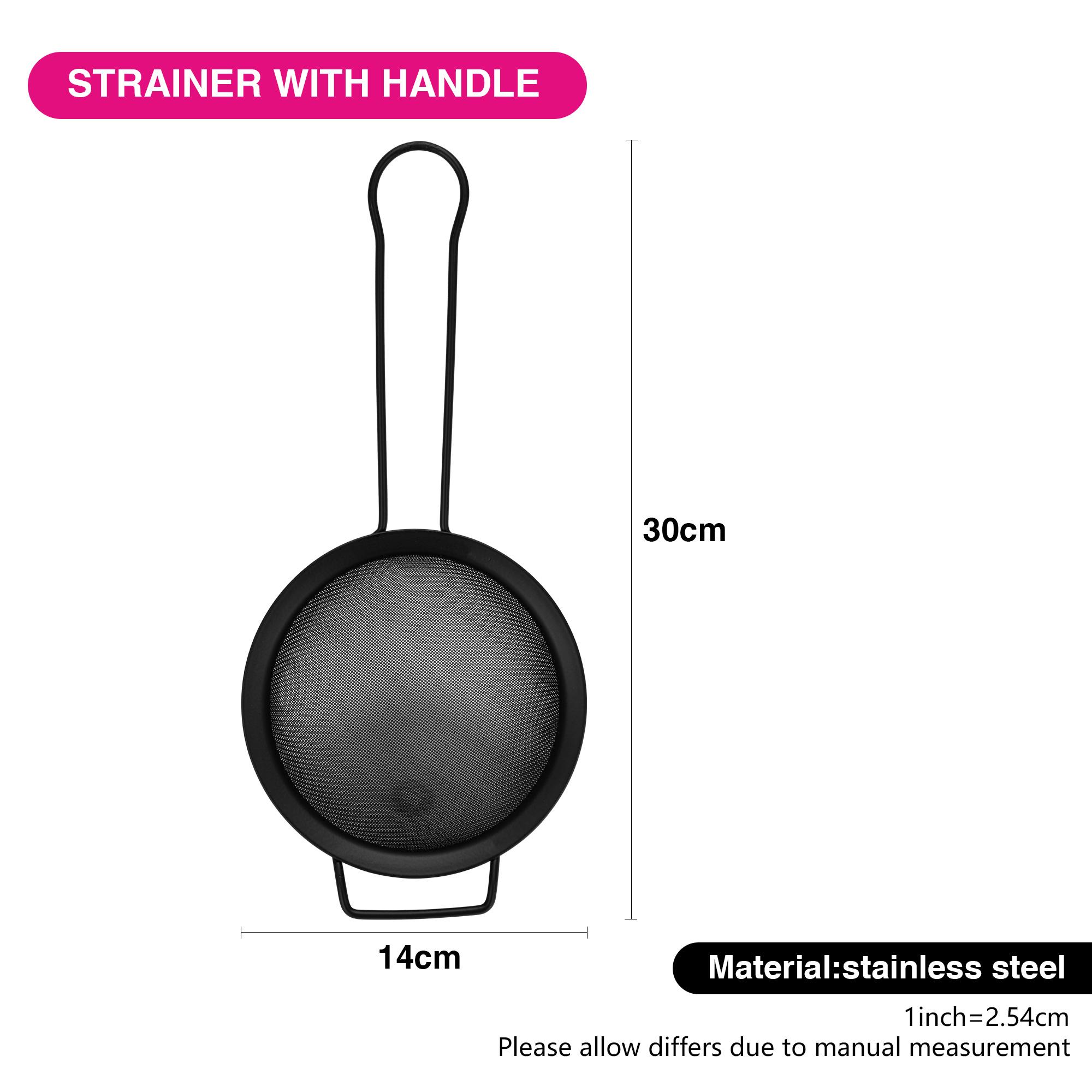 Strainer with Handle - 14 cms-household-kitchen-kitchentoolsandutensils-colandersandstrainers-image-3