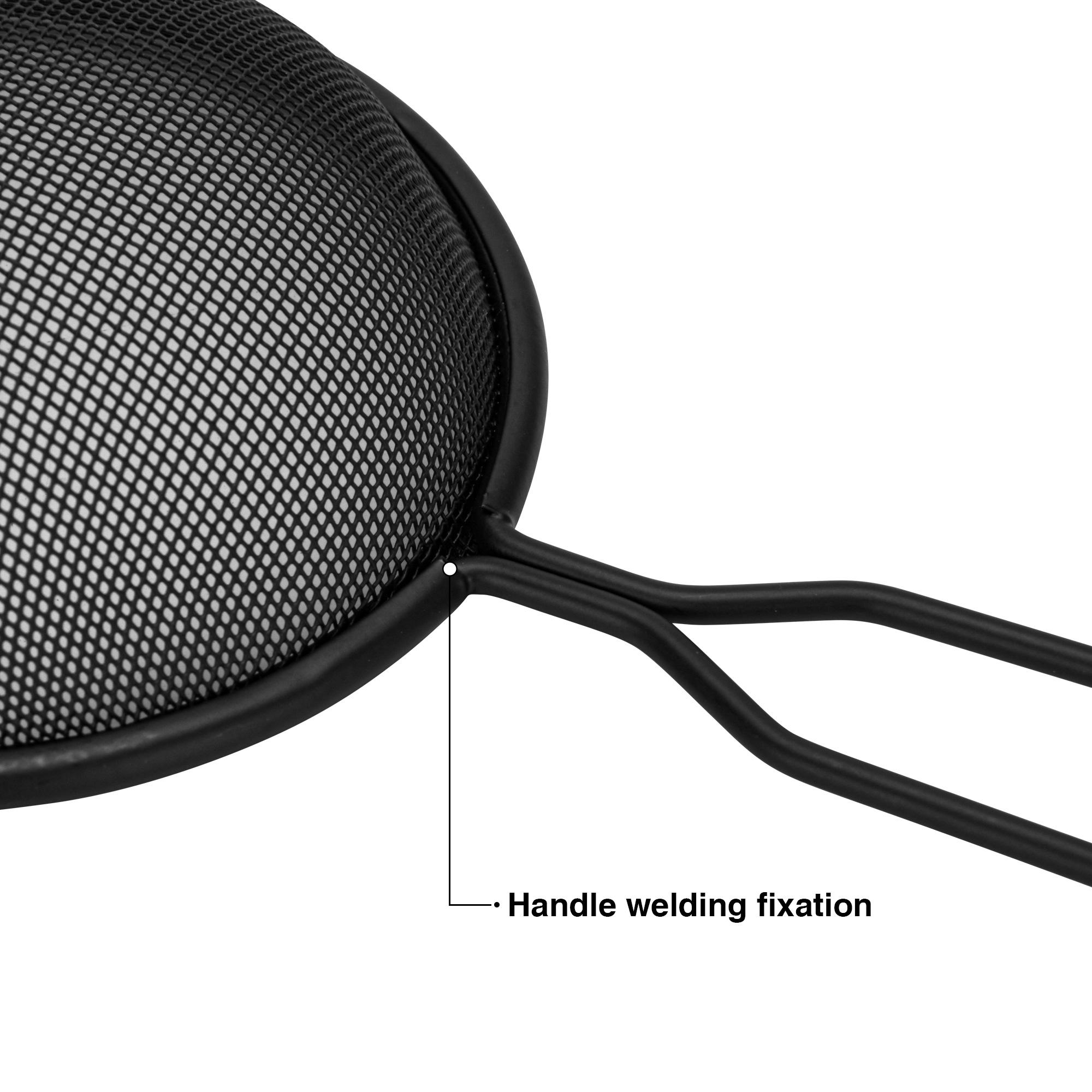Stainless Steel Strainer with Handle - 12 cms-household-kitchen-kitchentoolsandutensils-colandersandstrainers-image-2