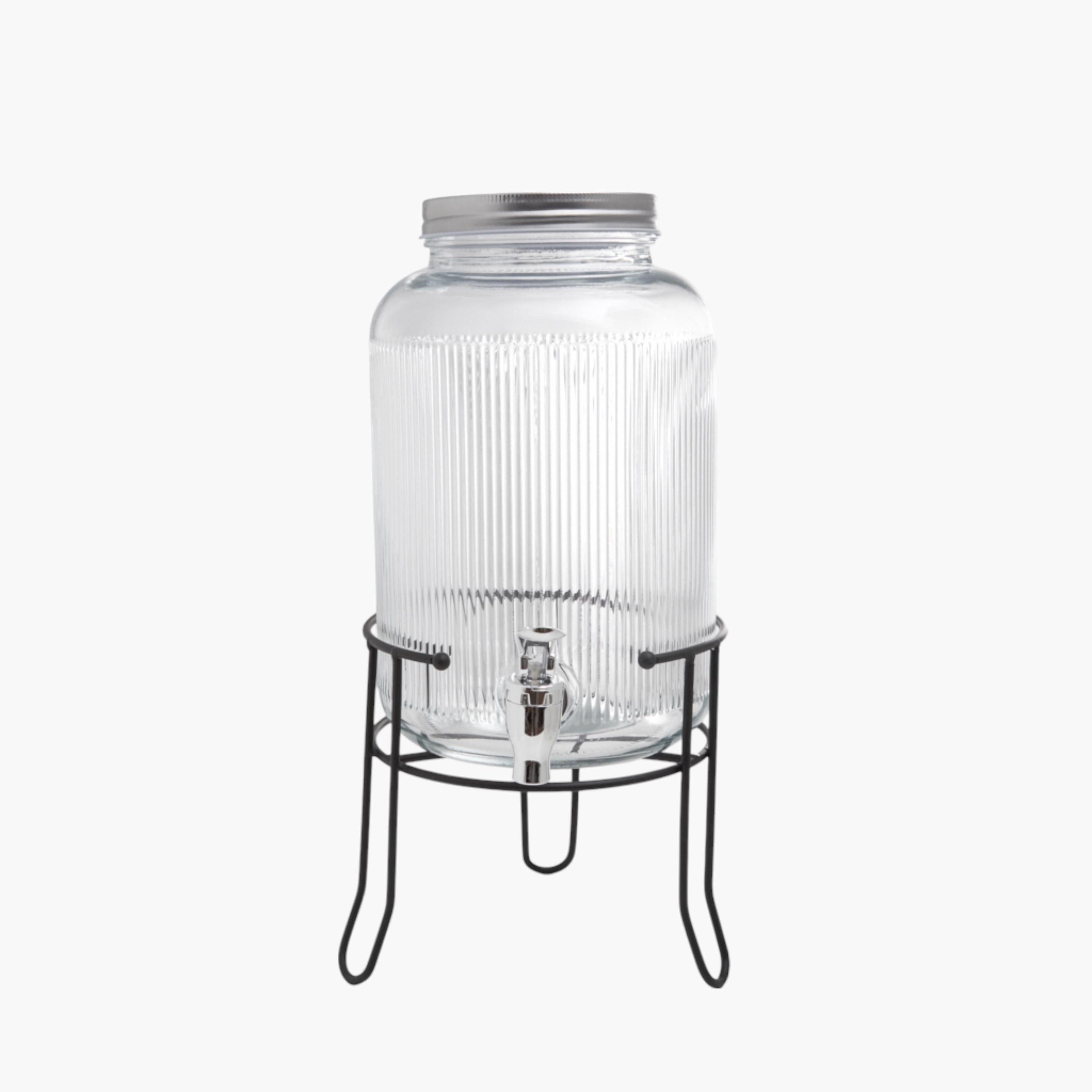 Glass Beverage Dispenser with Stand - 3.9 L-household-dining-drinkserveware-dispensers-image-1