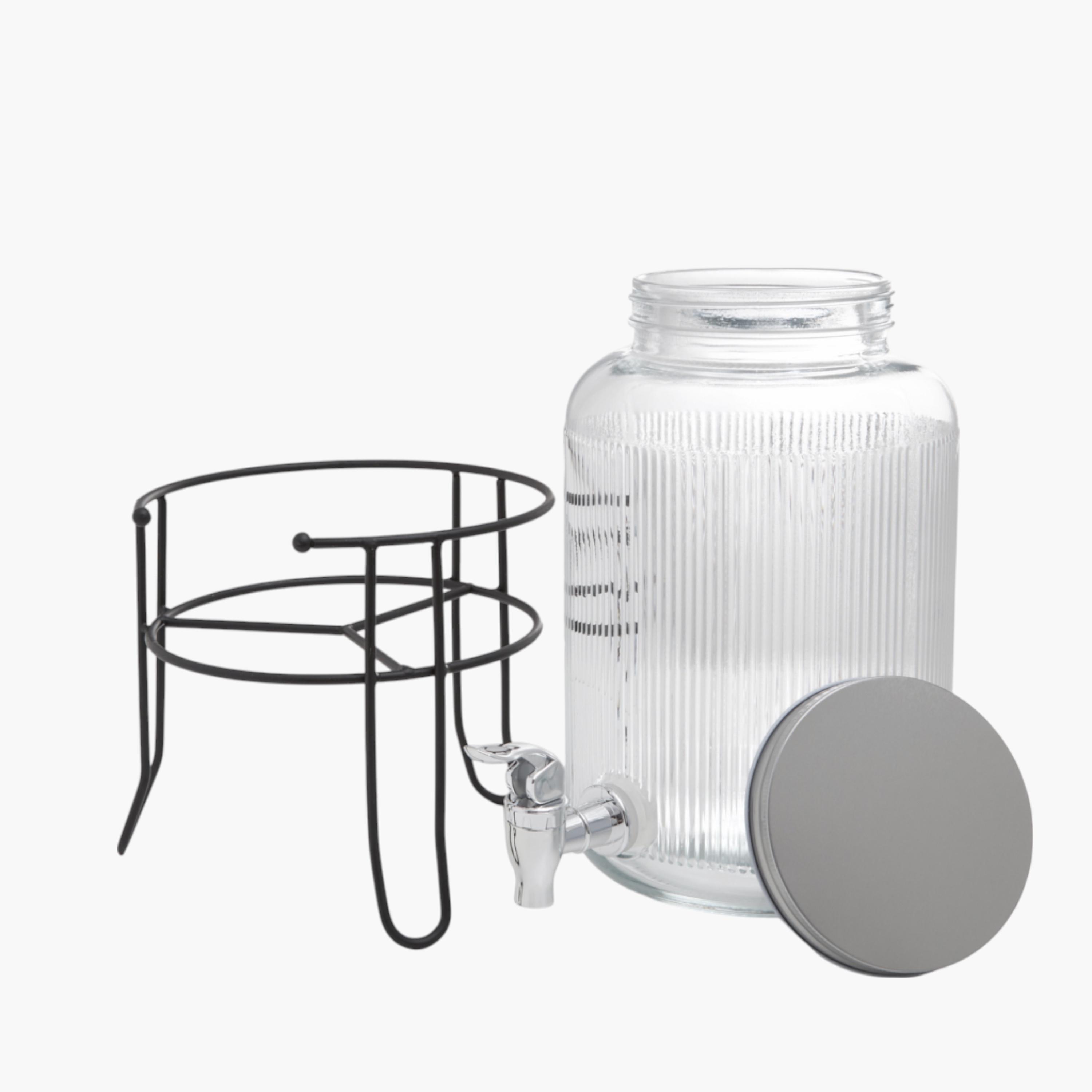 Glass Beverage Dispenser with Stand - 3.9 L-household-dining-drinkserveware-dispensers-image-4