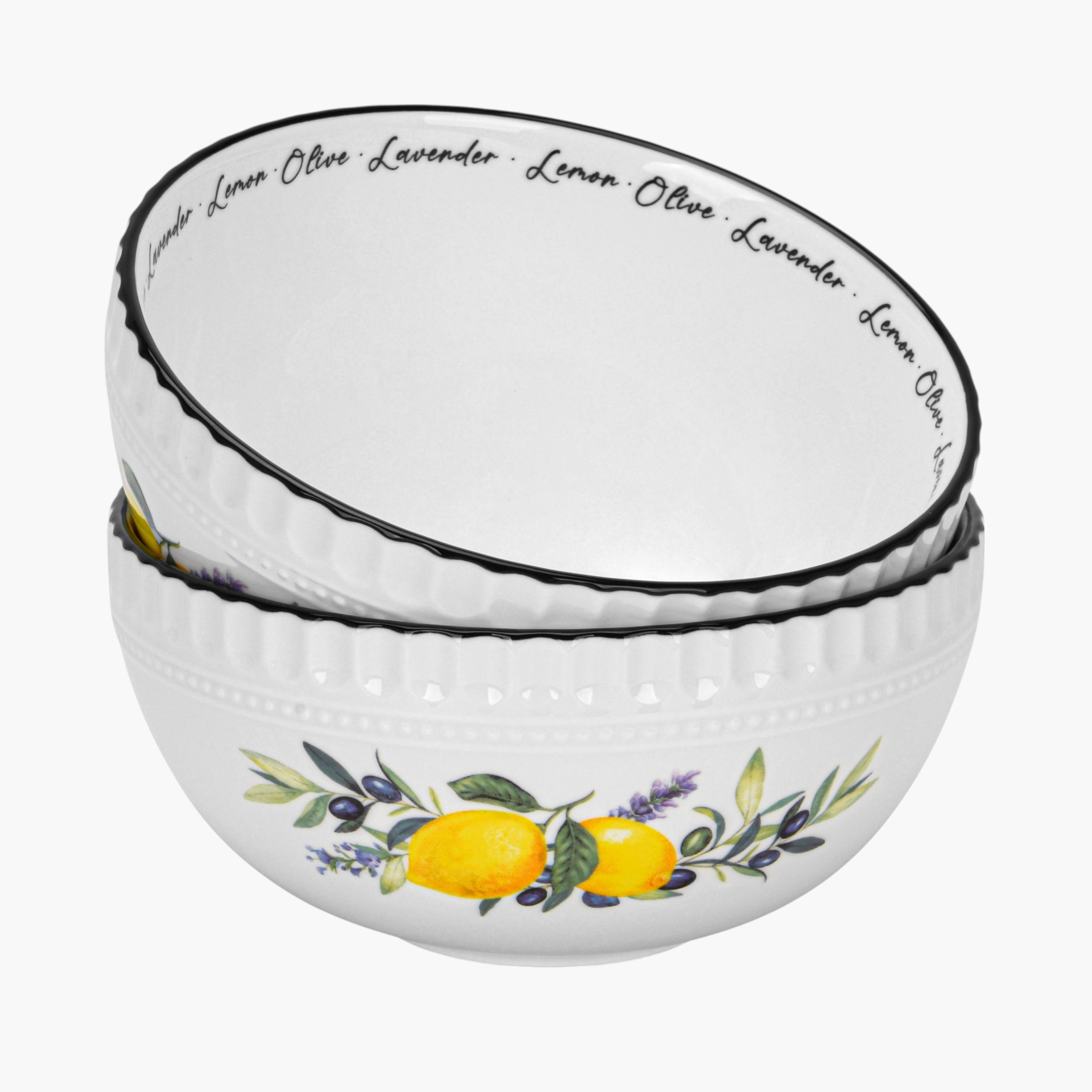 طقم أوعية تقديم بورسلان قطعتين من فيسمان بروفانس - 16 سم-household-dining-dinnerware-bowls-image-1