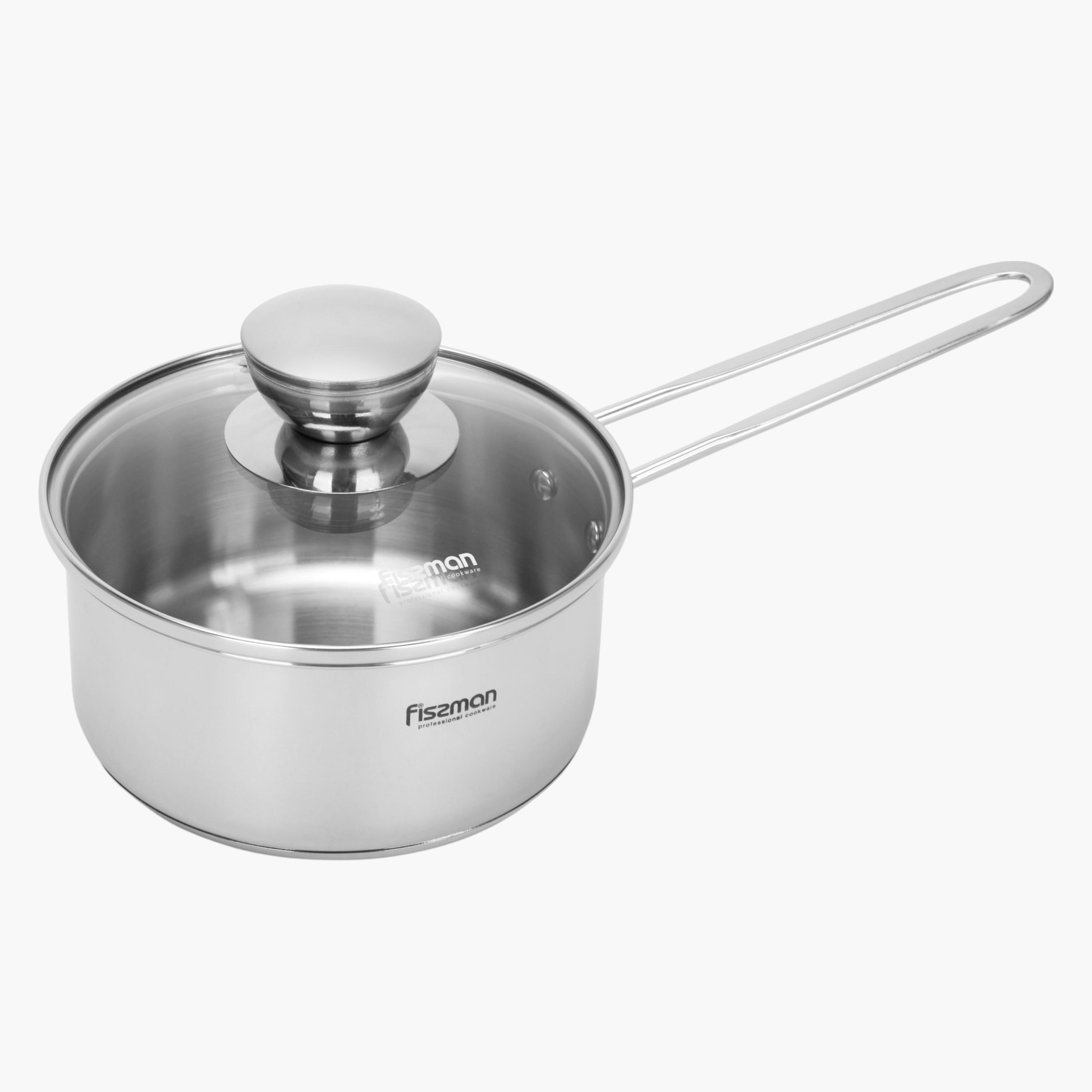 قدر صغير من الستانلس ستيل بغطاء زجاجي - فيسمان - 600 مل-household-kitchen-cookware-potsandpans-image-1