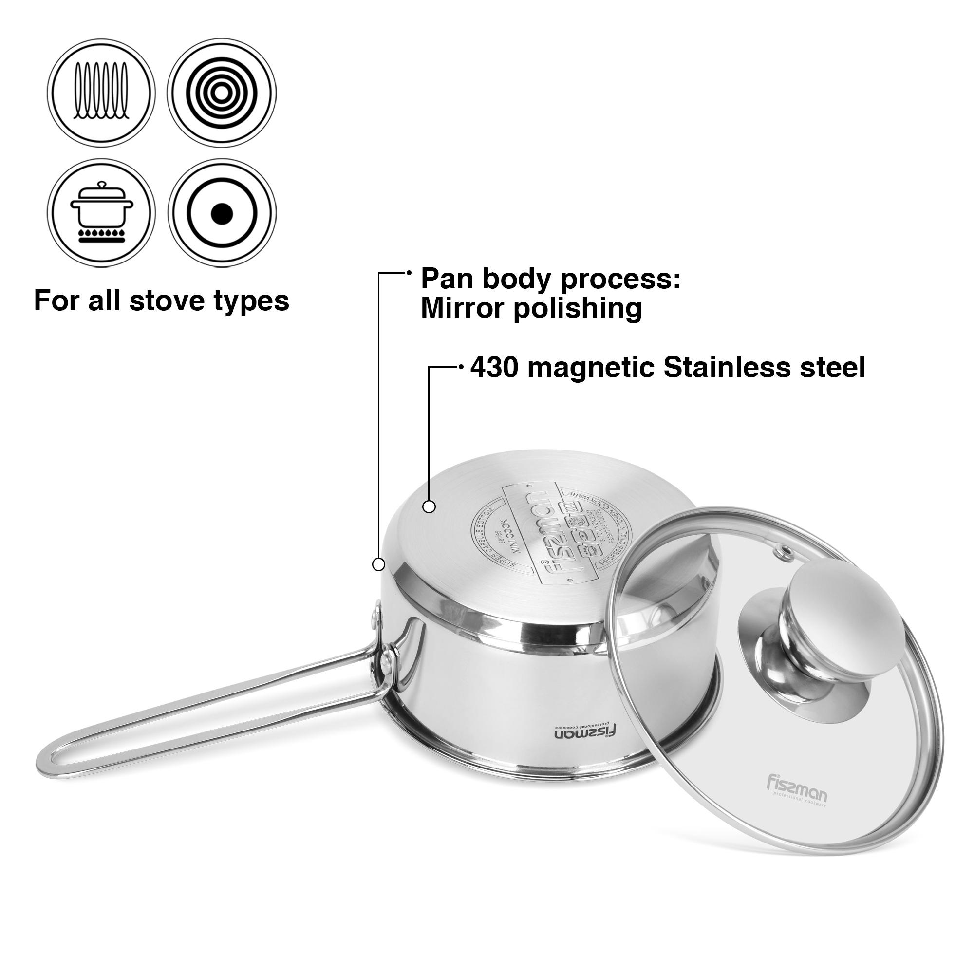 قدر صغير من الستانلس ستيل بغطاء زجاجي - فيسمان - 600 مل-household-kitchen-cookware-potsandpans-image-3