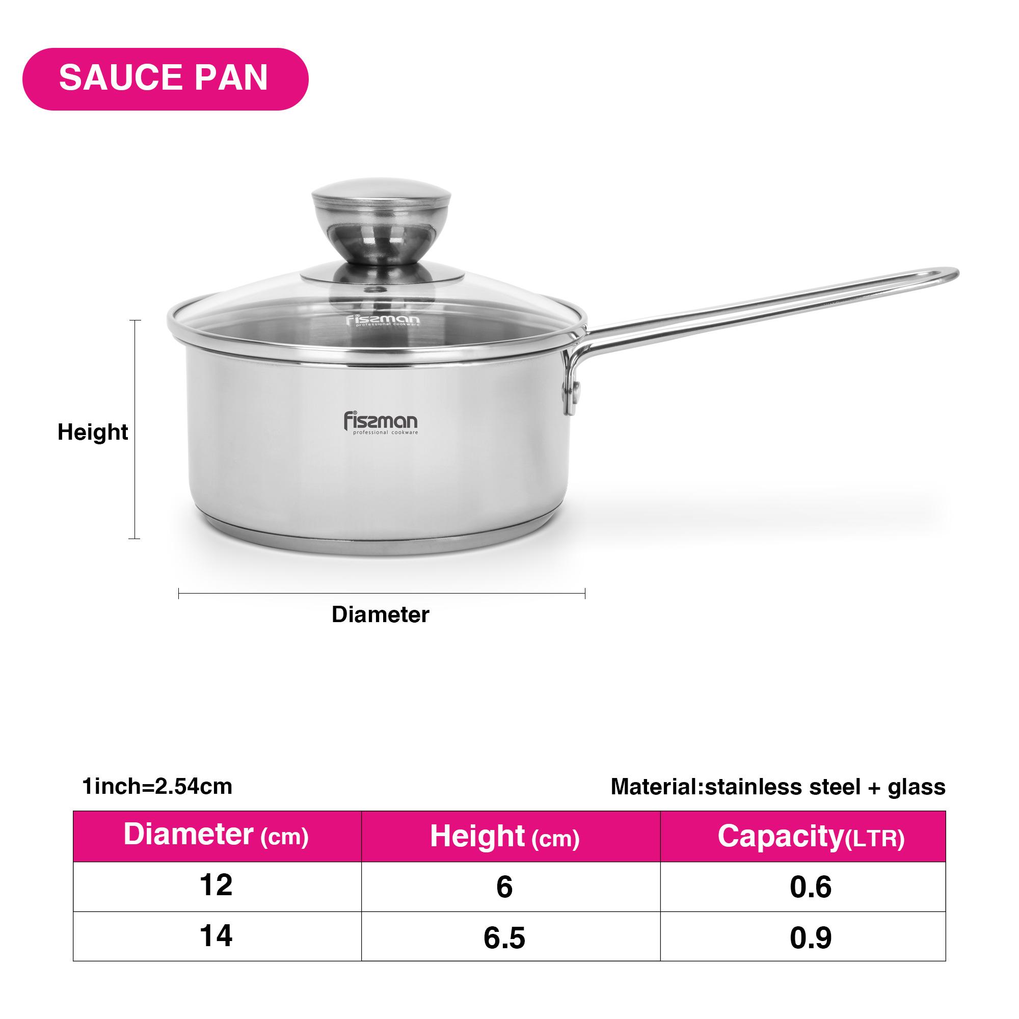 قدر صغير من الستانلس ستيل بغطاء زجاجي - فيسمان - 600 مل-household-kitchen-cookware-potsandpans-image-4