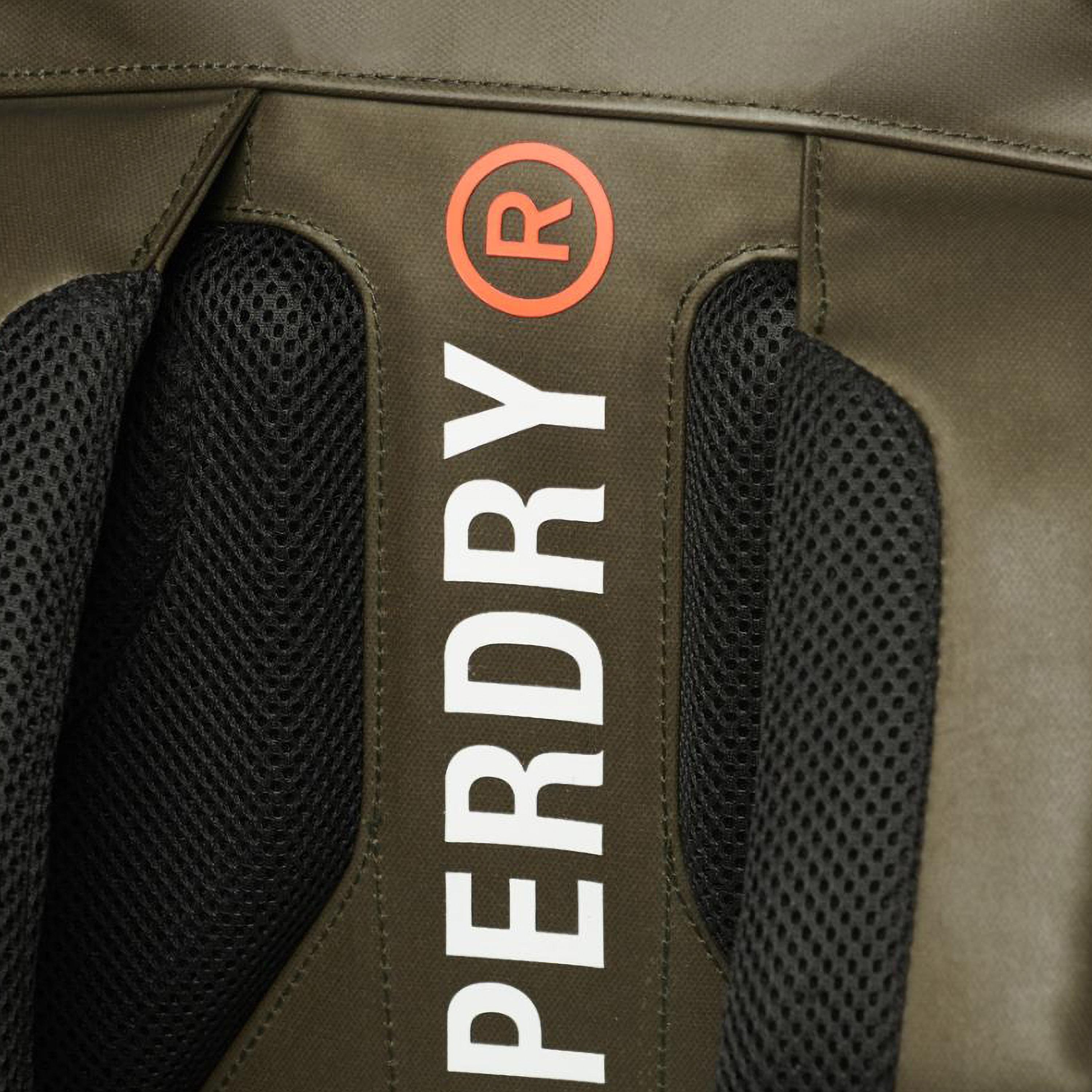 Superdry Tarp Utility Embroidered Logo Top Handled Backpack with Adjustable Shoulder Straps-travel-luggagesandbags-backpacks-image-6