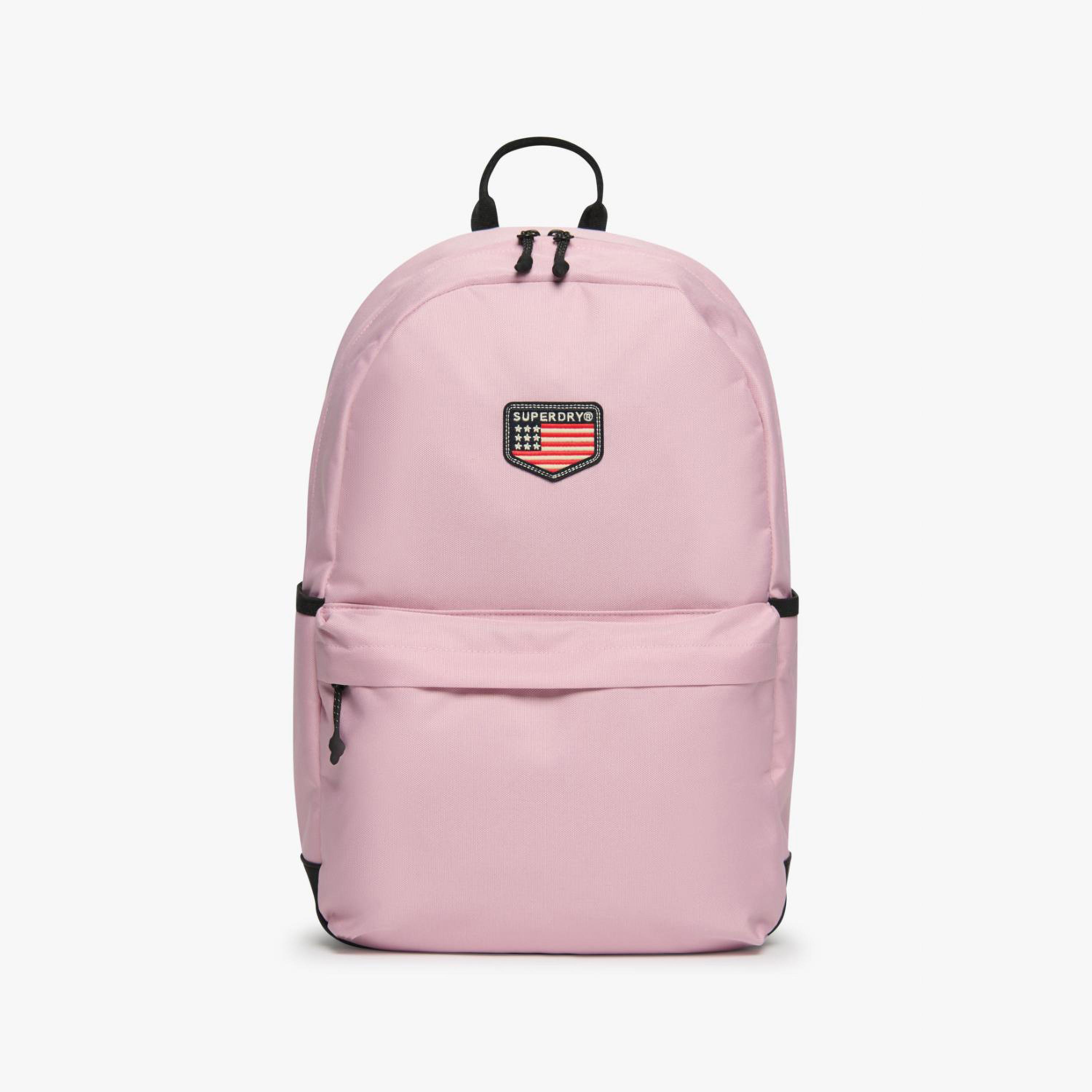 Superdry Classic Patch Montana Plain Top Handled Backpack with Adjustable Shoulder Straps-travel-luggagesandbags-backpacks-image-1