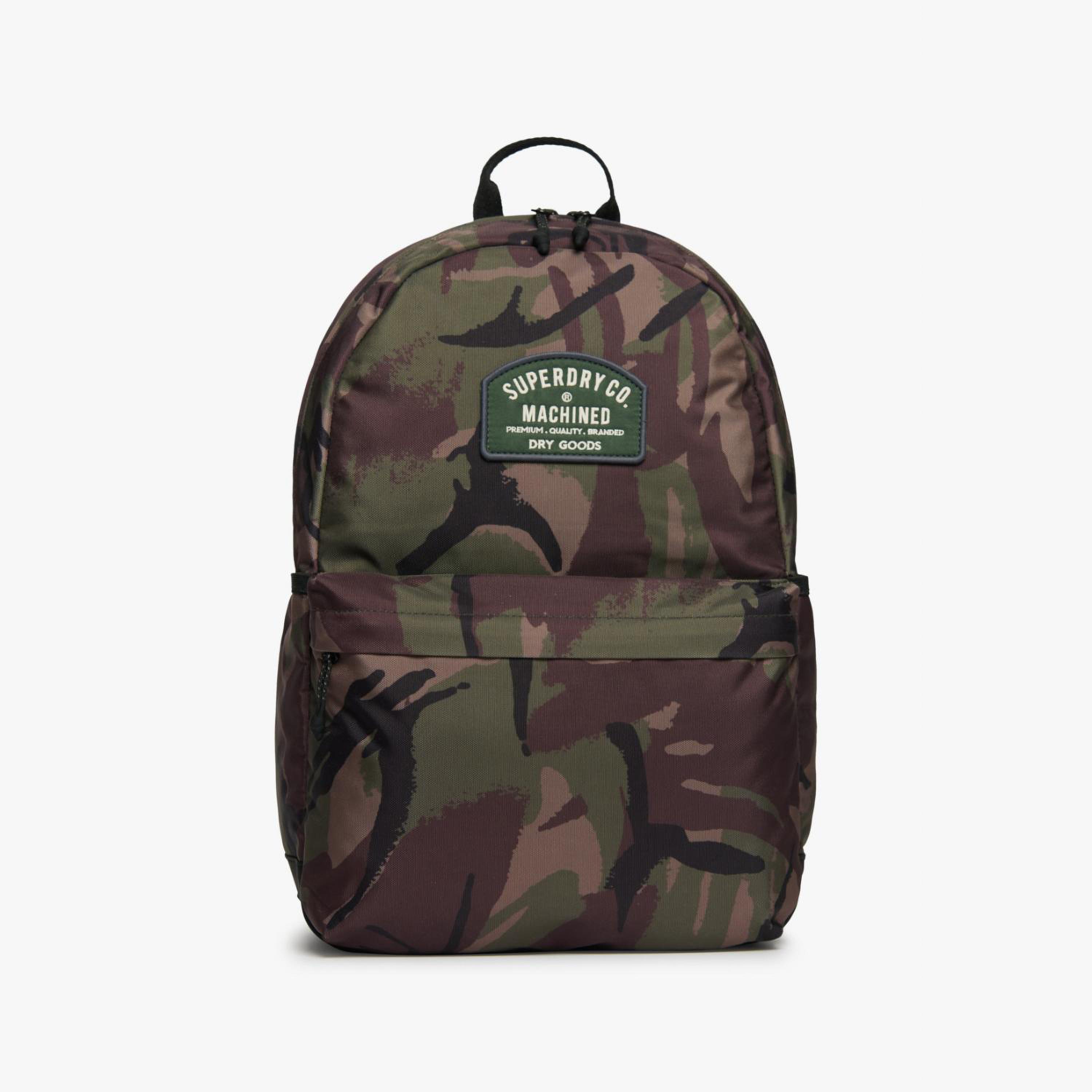 Superdry Classic Patch Montana Camouflage Top Handled Backpack with Adjustable Shoulder Straps-travel-luggagesandbags-backpacks-image-1