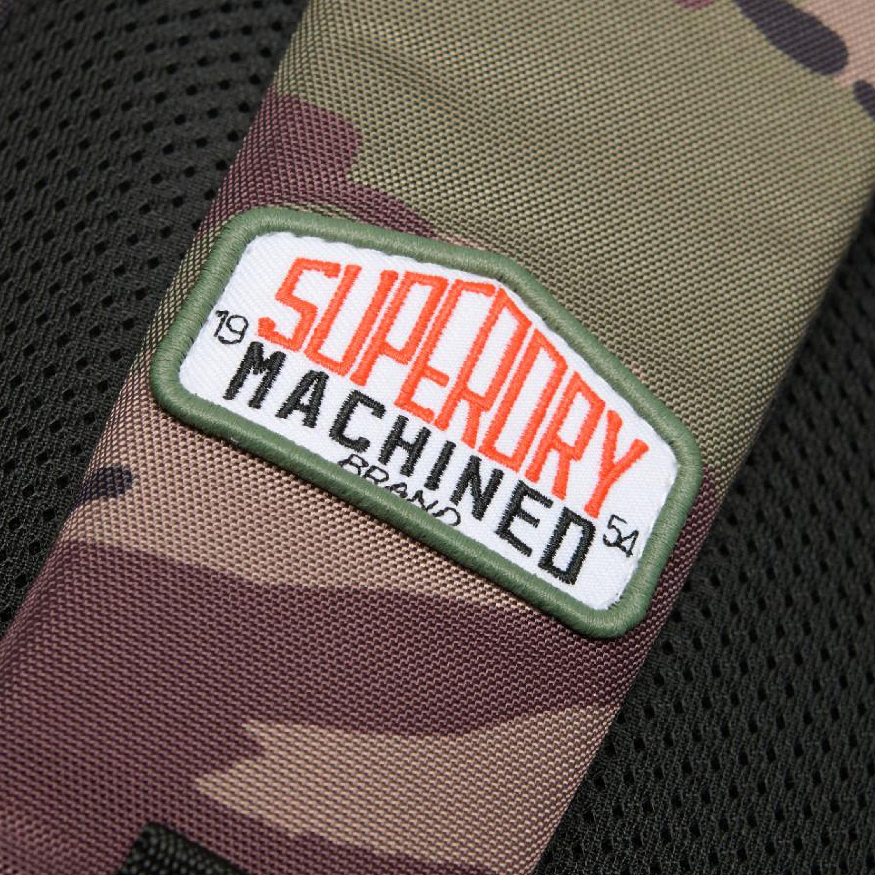 Superdry Classic Patch Montana Camouflage Top Handled Backpack with Adjustable Shoulder Straps-travel-luggagesandbags-backpacks-image-5