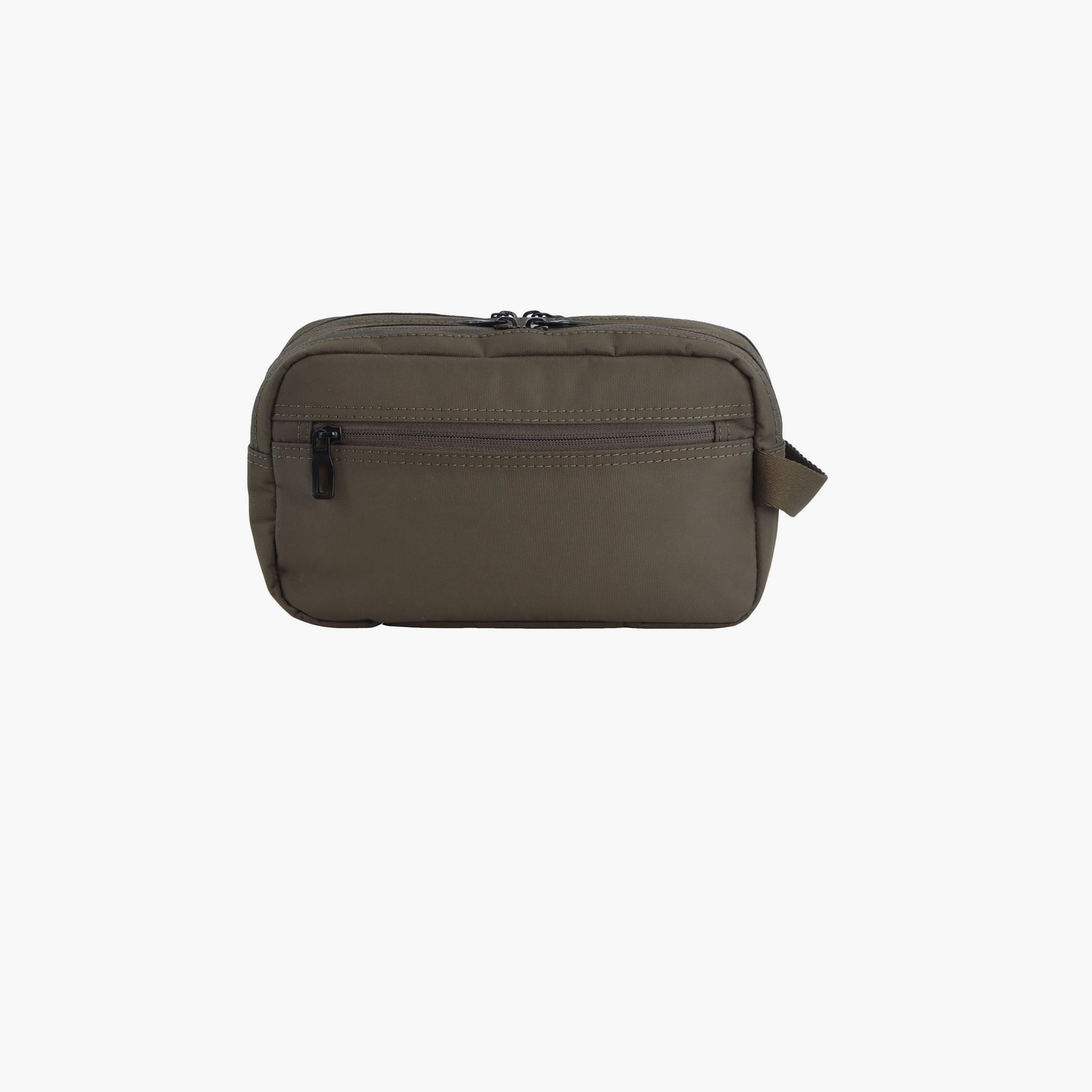 Discovery Downtown Solid Toiletry Bag with Zipper Closure-men-bags-image-2