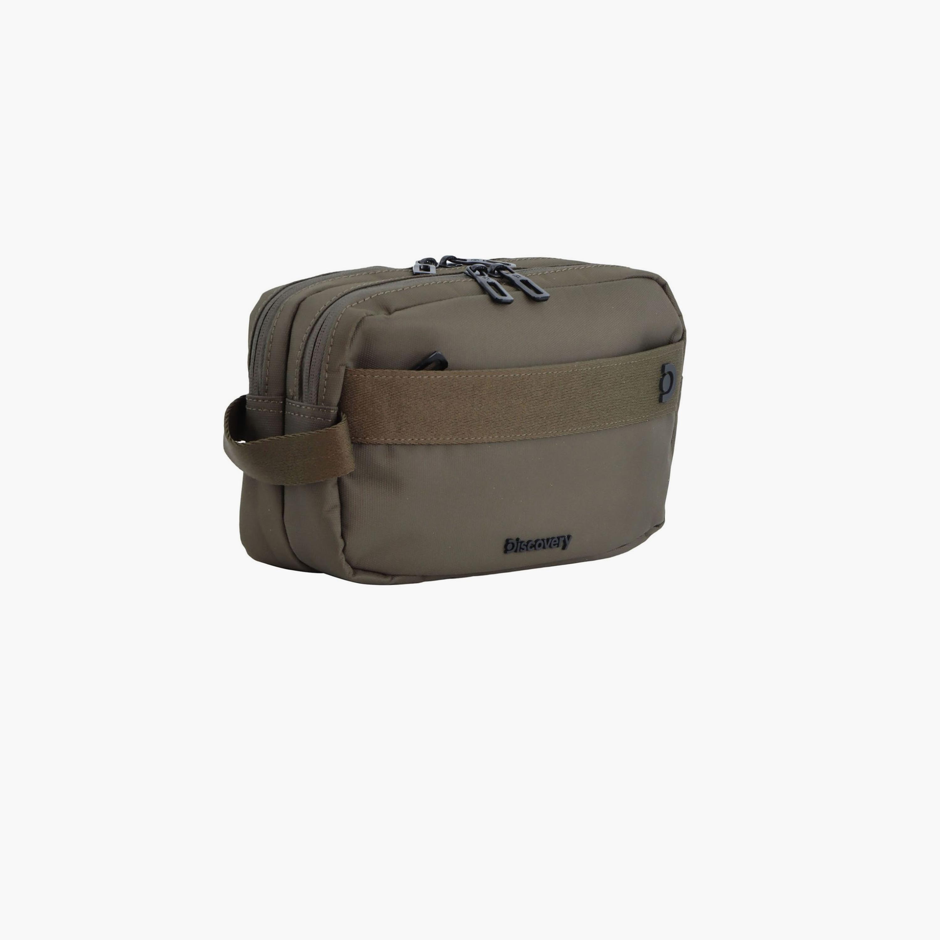 Discovery Downtown Solid Toiletry Bag with Zipper Closure-men-bags-image-3
