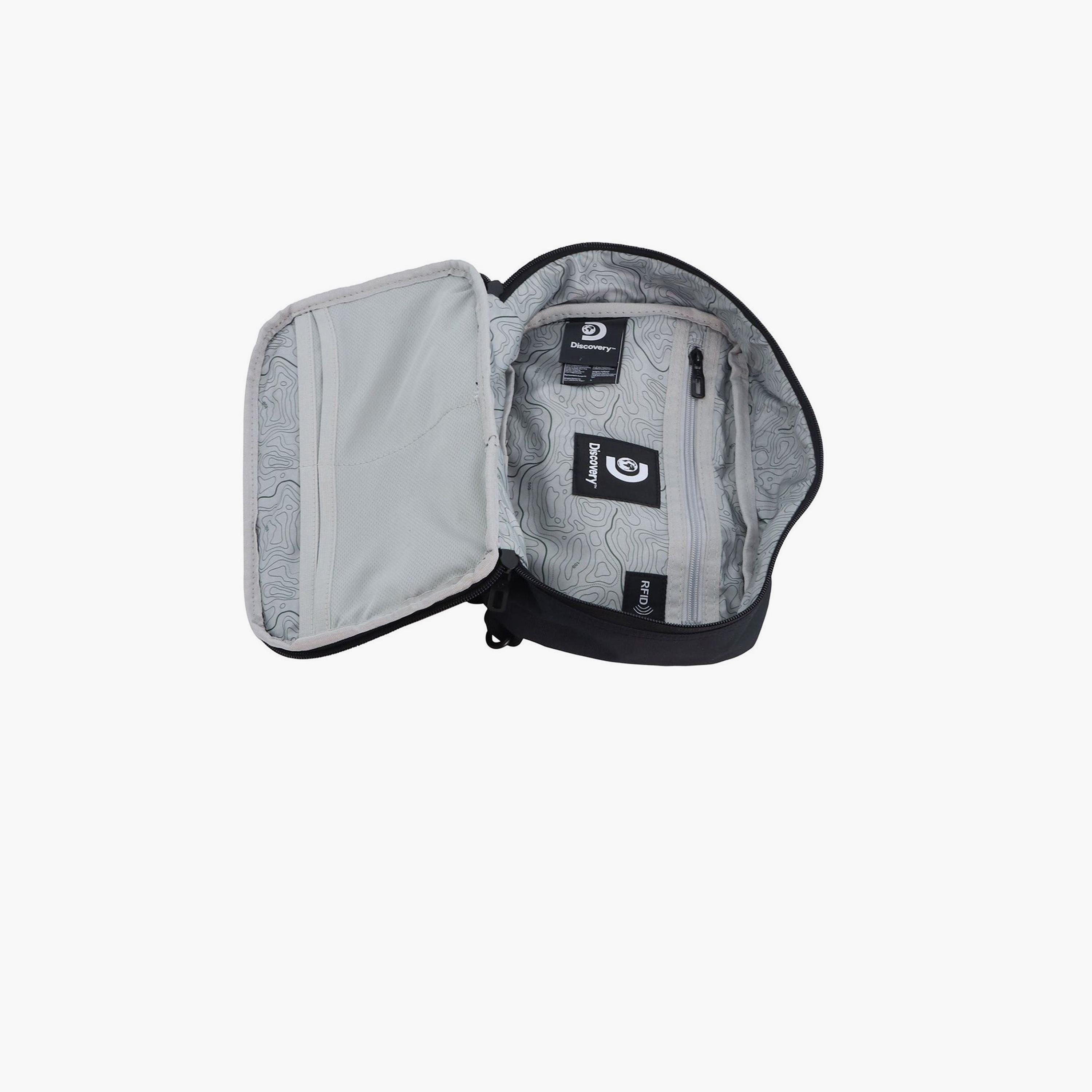 Discovery Downtown Solid Sling Bag with Zipper Closure and Detachable Strap-men-bags-image-6