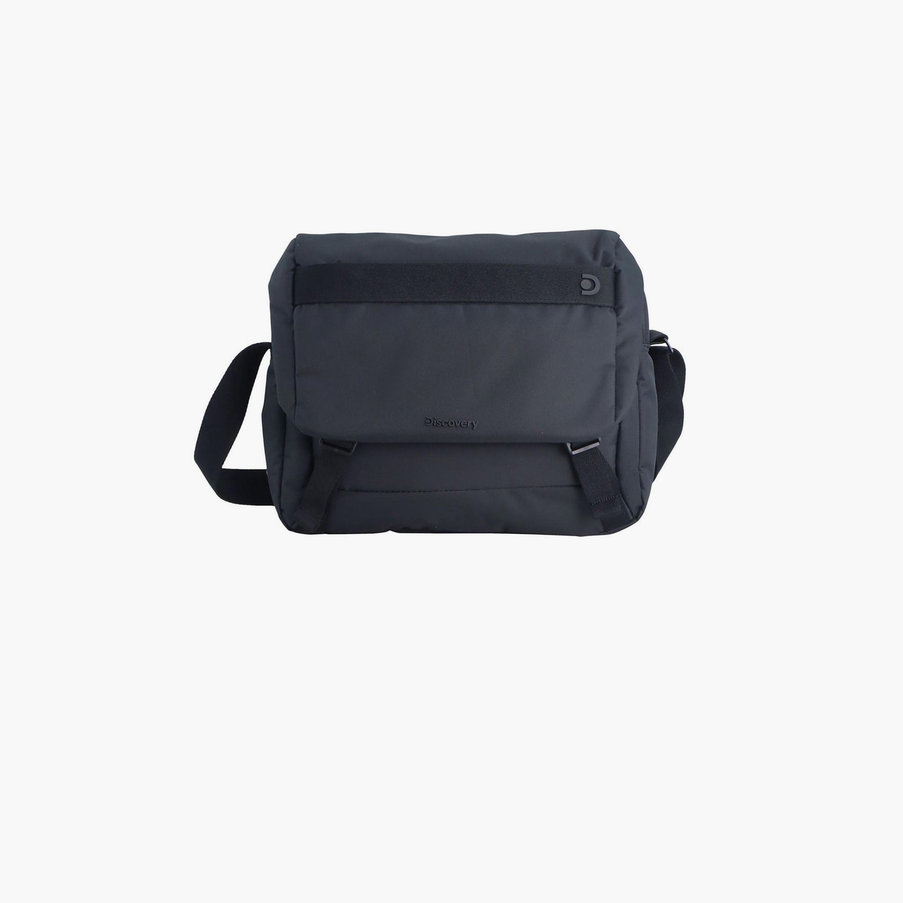 Discovery Downtown Solid Laptop Messenger Bag with Zipper Closure and Adjudstable Strap-men-bags-image-1