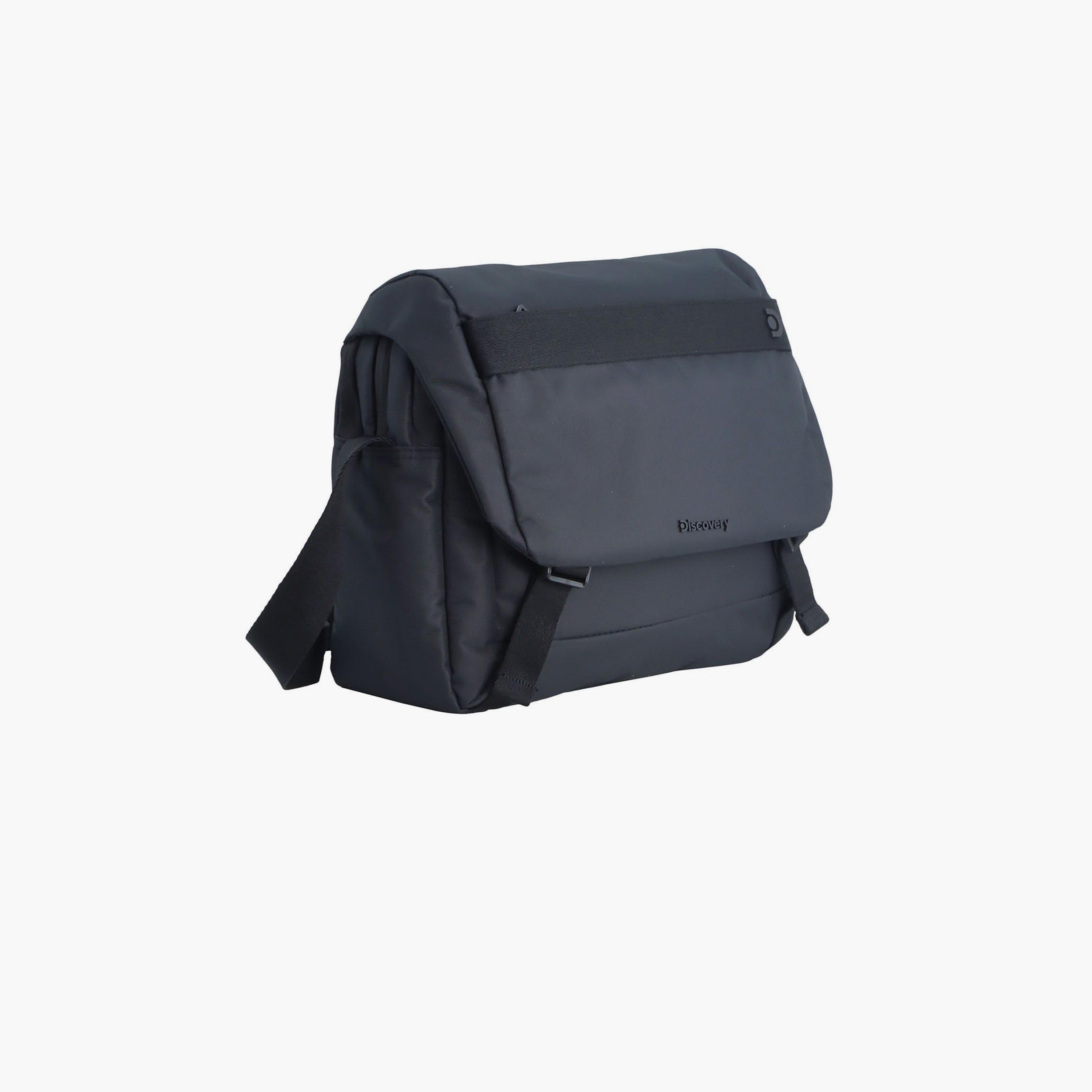 Discovery Downtown Solid Laptop Messenger Bag with Zipper Closure and Adjudstable Strap-men-bags-image-8