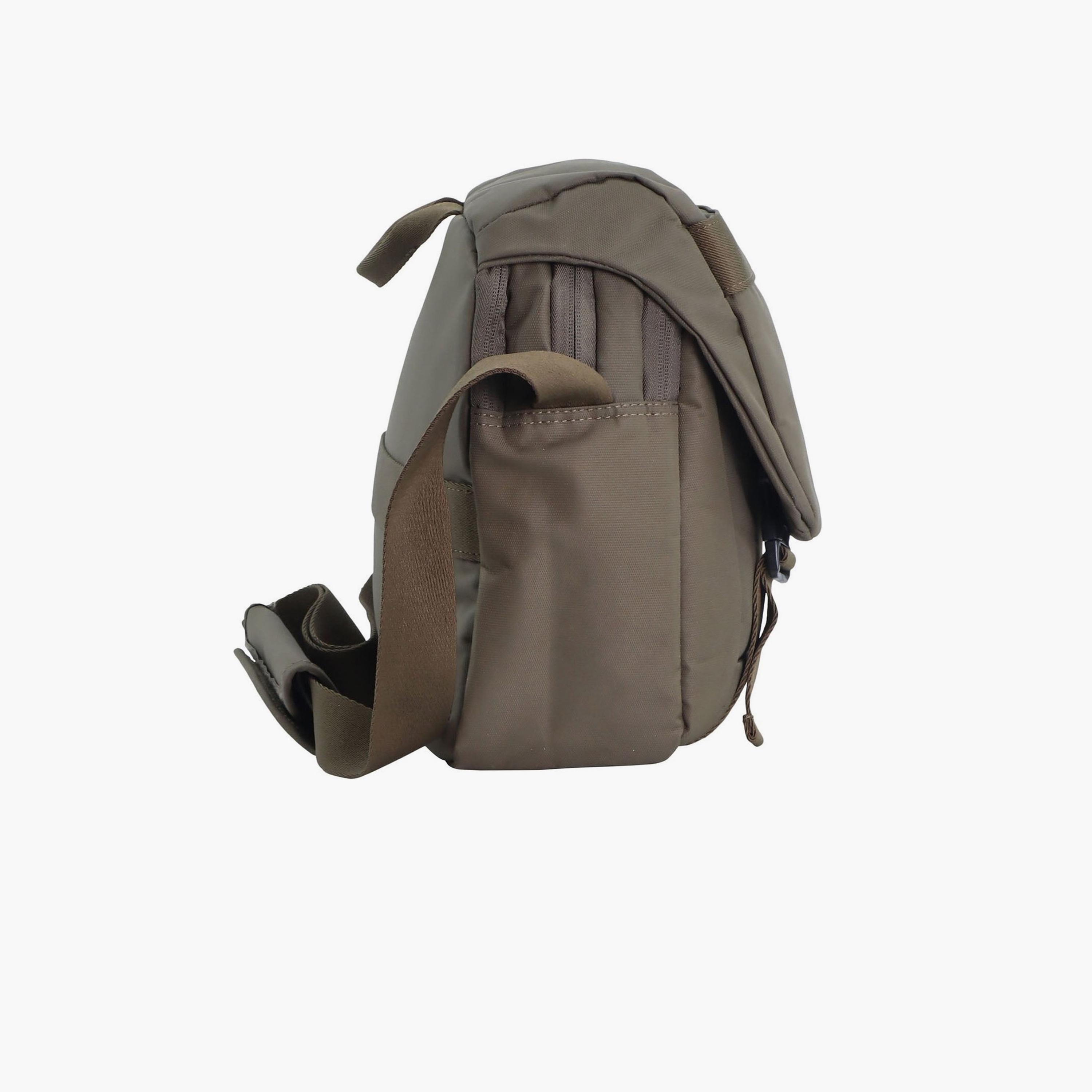 Discovery Downtown Solid Laptop Messenger Bag with Zipper Closure and Adjudstable Strap-men-bags-image-7