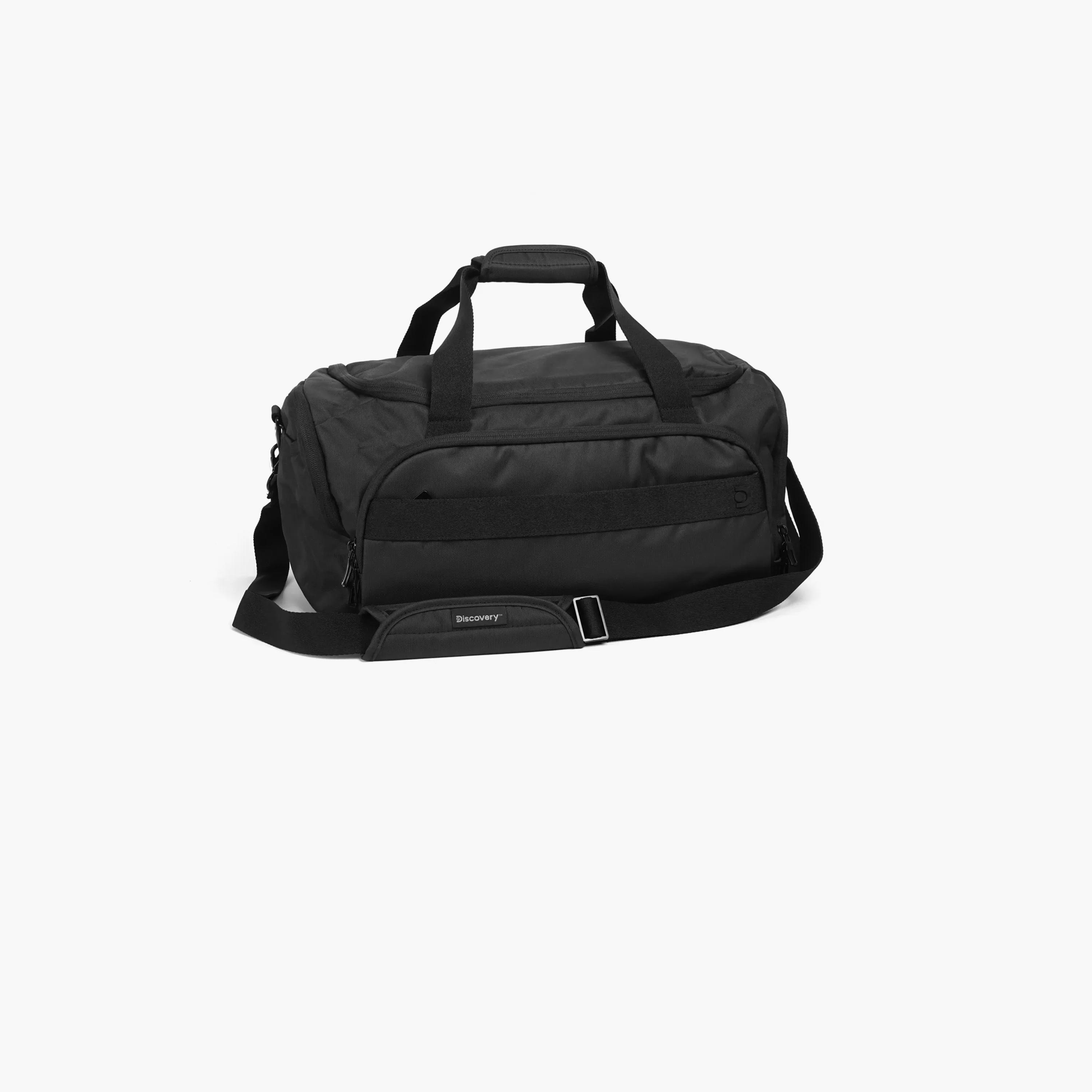 Discovery Downtown Solid Double Handle Duffel Bag with Zipper Closure and Detachable Strap-men-bags-image-1