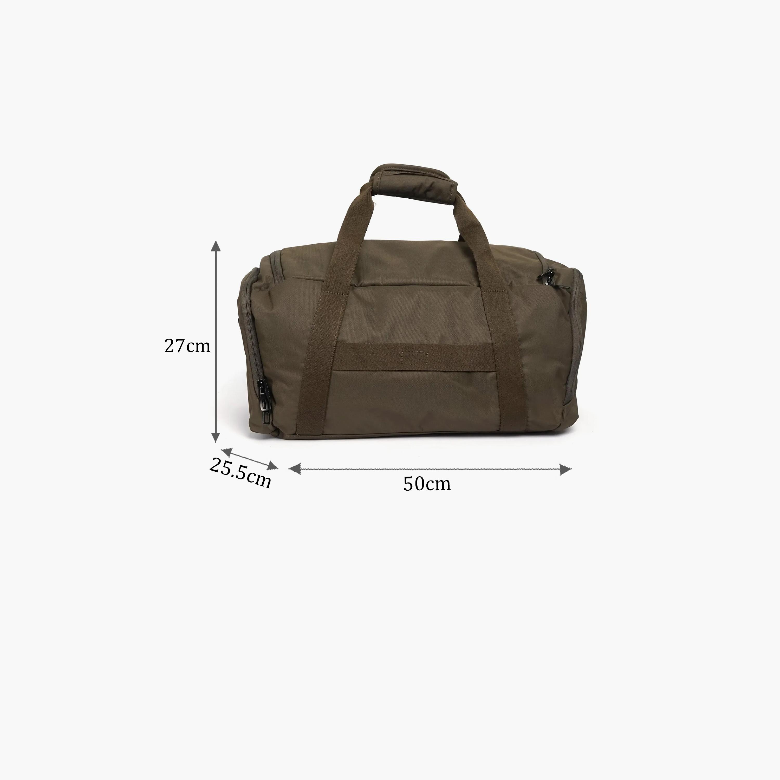 Discovery Downtown Solid Double Handle Duffel Bag with Zipper Closure and Detachable Strap-men-bags-image-2