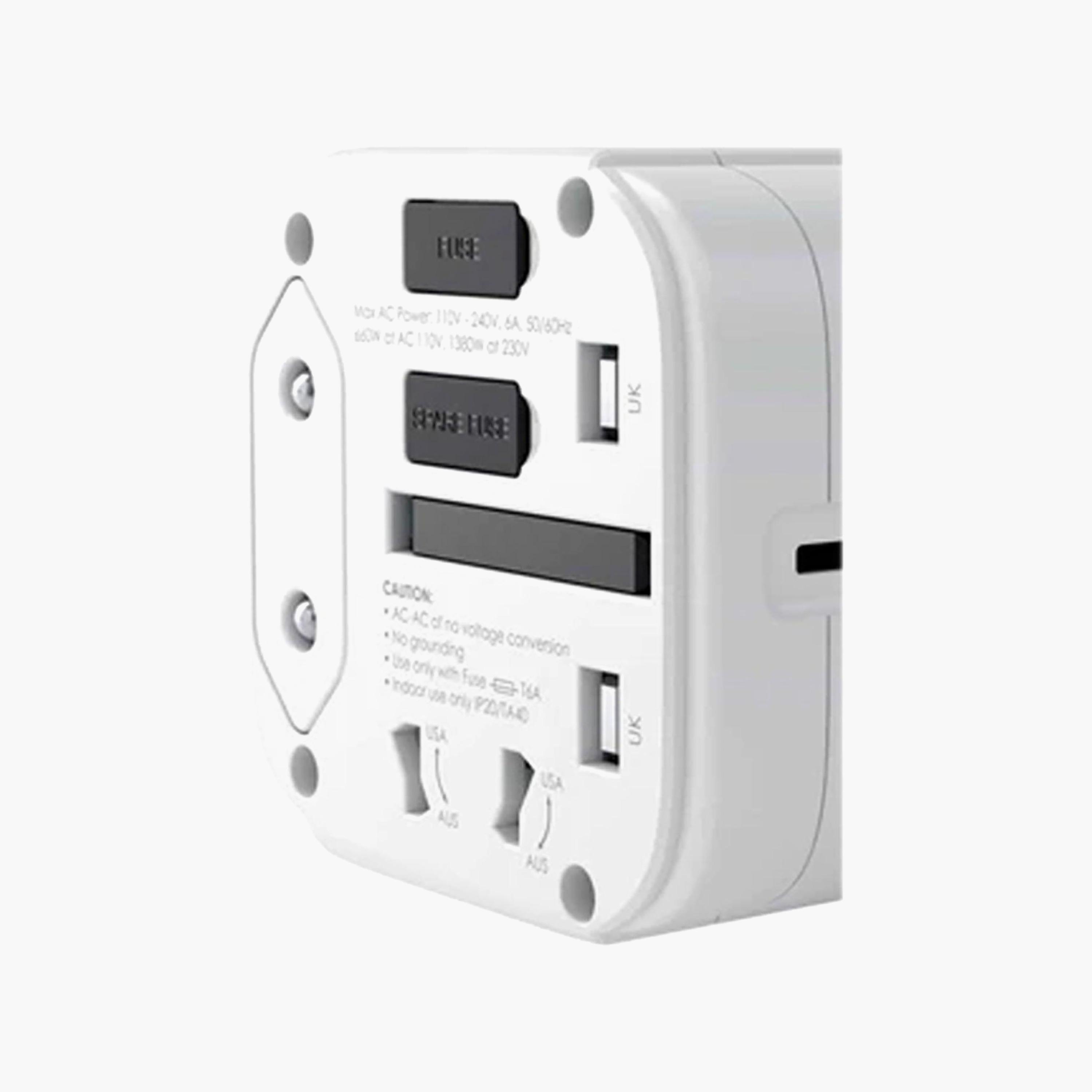 محول سفر عالمي من أوكي، أبيض | PA-TA01-electronics-accessories-mobileaccesories-image-2