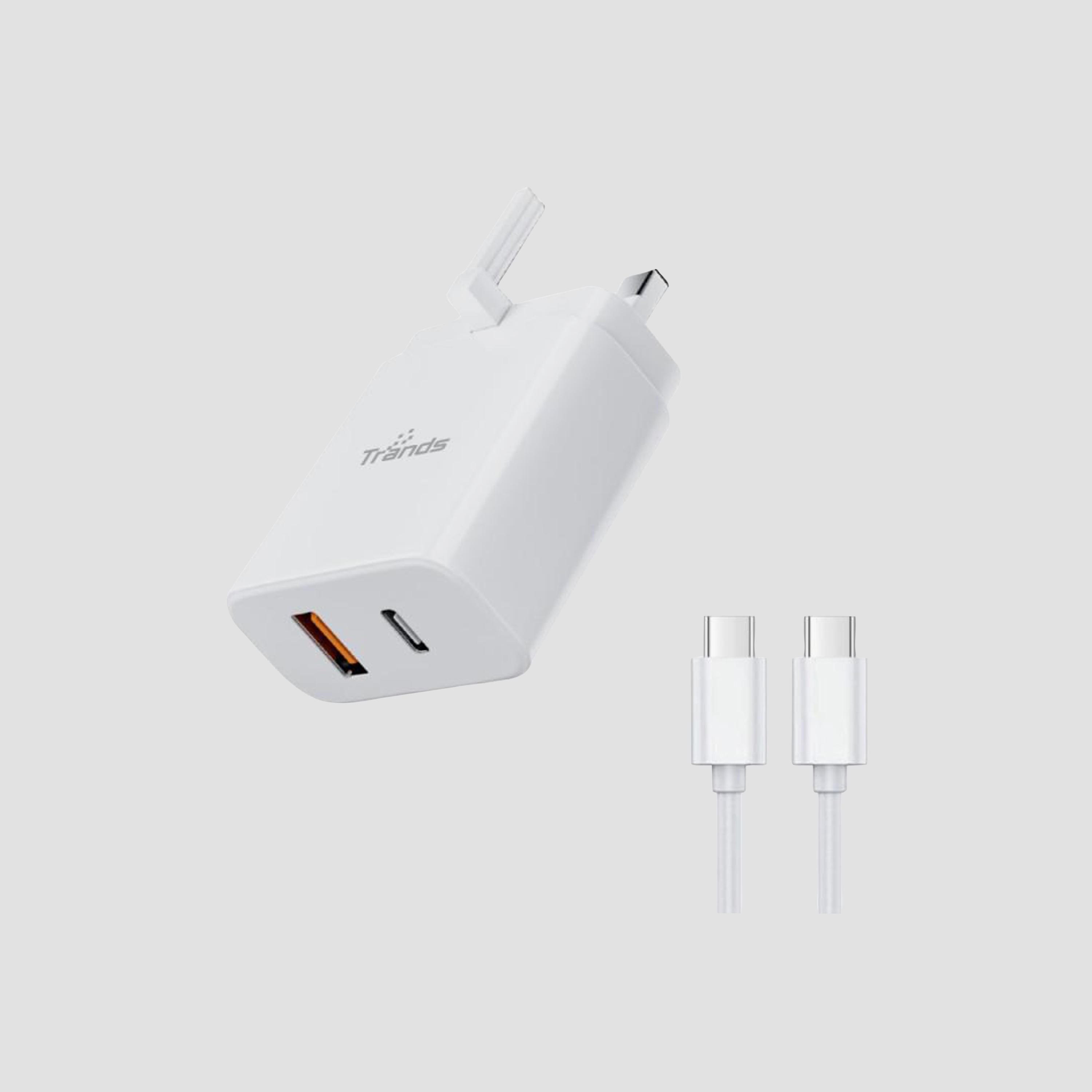 شاحن تراندز PD بقوة 36 واط مع كابل من النوع C إلى النوع C | TR-AD6496-electronics-accessories-mobileaccesories-image-1