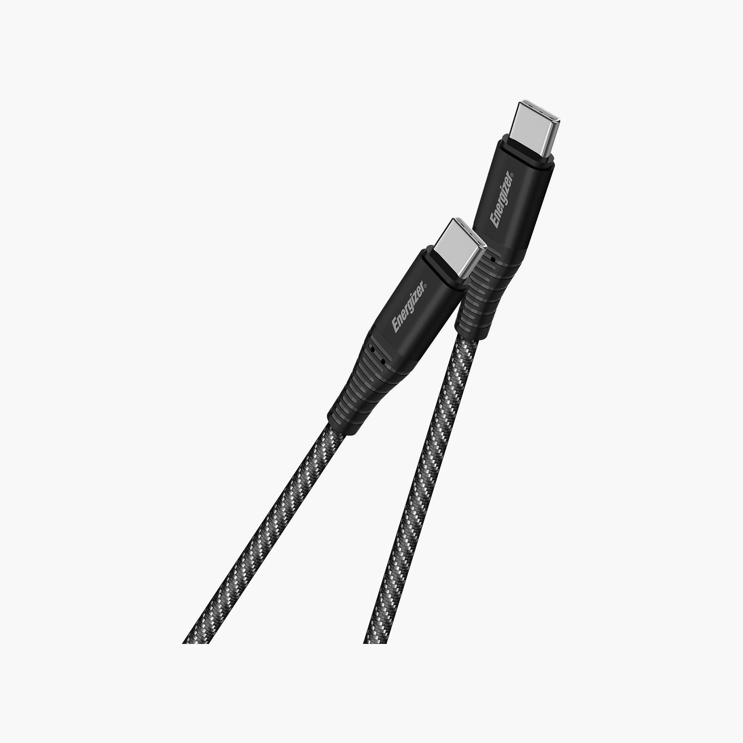 Energizer Ultimate Metal Braided Type-C to Type-C Cable 2M Fast Quick Charge Black | C541CKBK-electronics-accessories-mobileaccesories-image-3