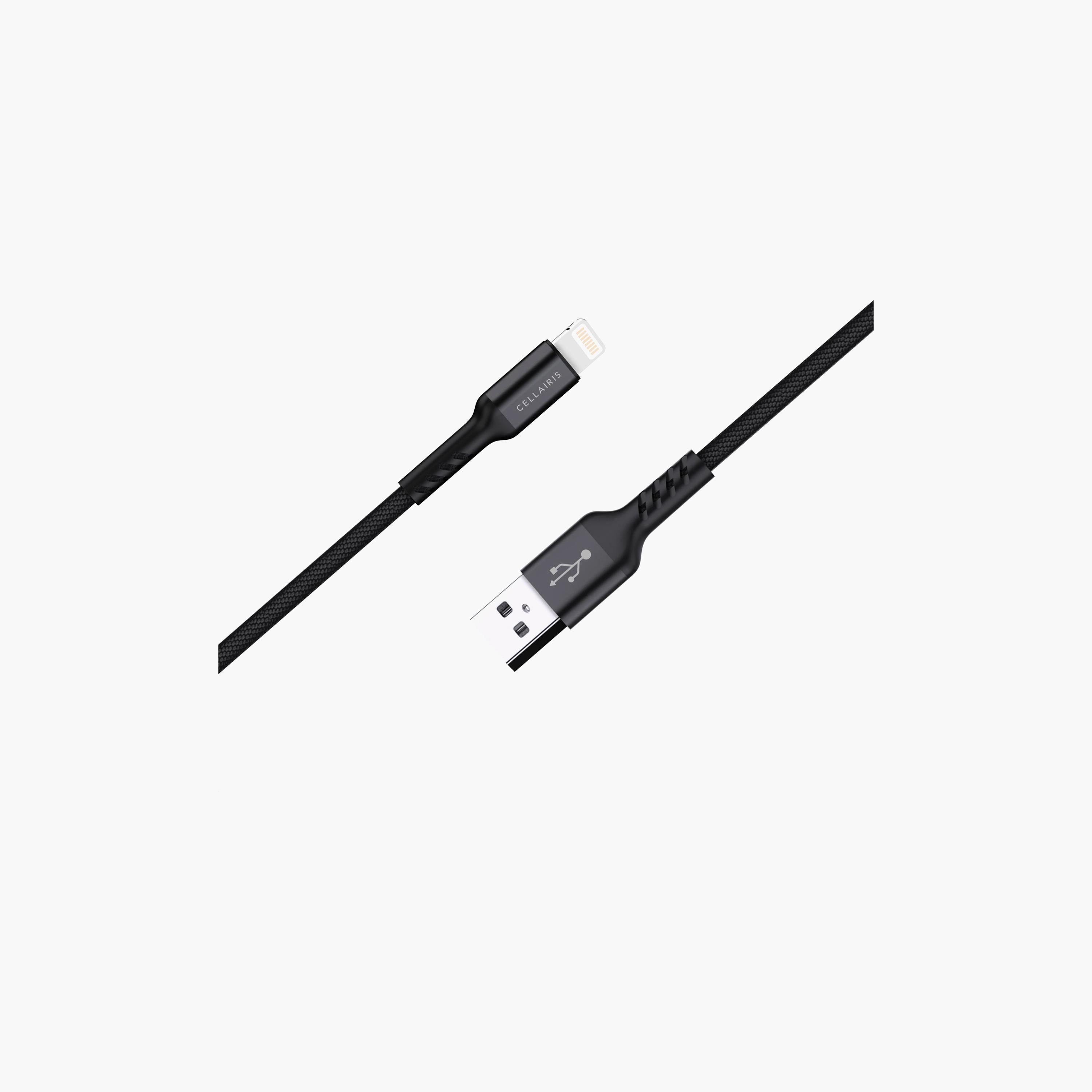 كابل لايتنينج نايلون فاخر من سيلايريس بطول 1 متر، أسود | M -NCL02415-electronics-accessories-mobileaccesories-image-3